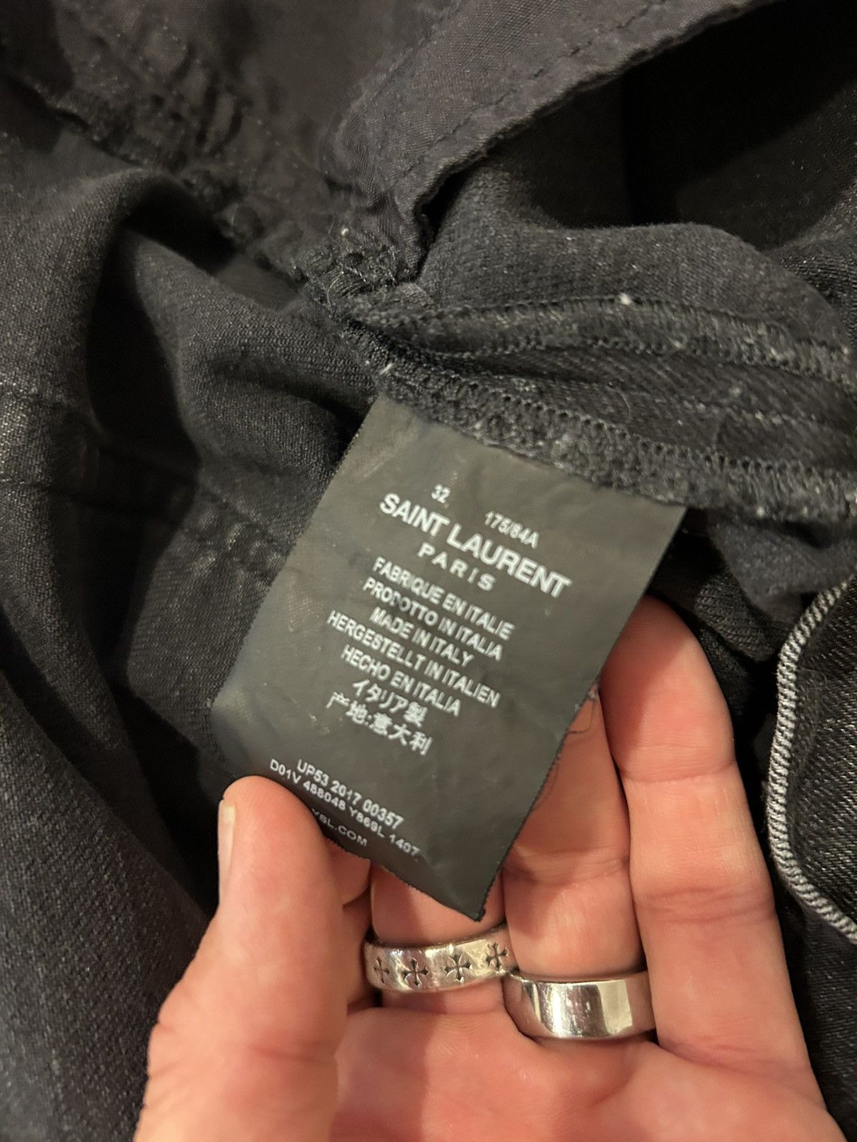Saint Laurent Paris D02 faded black Jeans Size US 32 / EU 48 - 4 Thumbnail