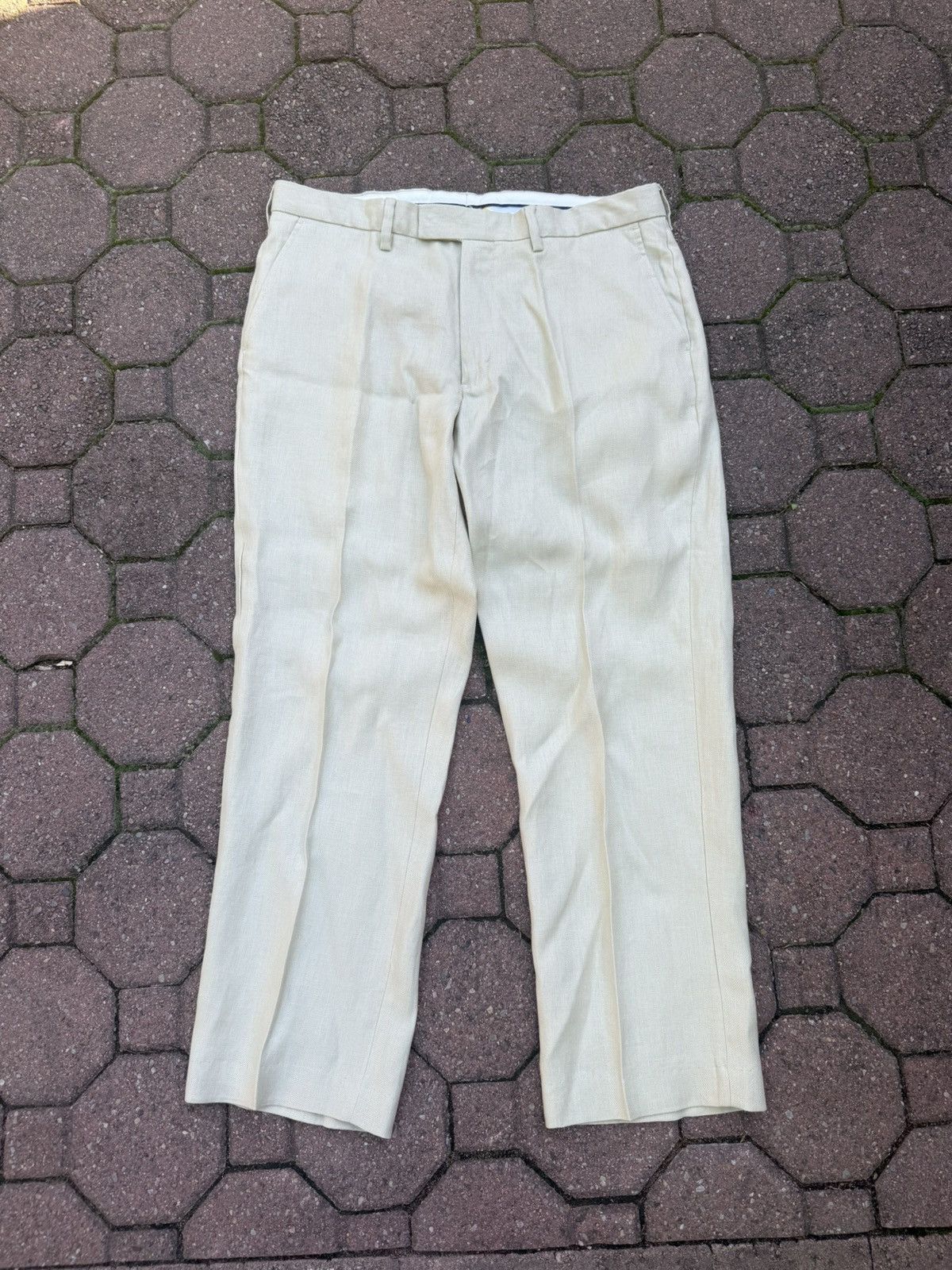 1990s linen ralph lauren dress pants 36x30 inches usa 🇺🇸 $298