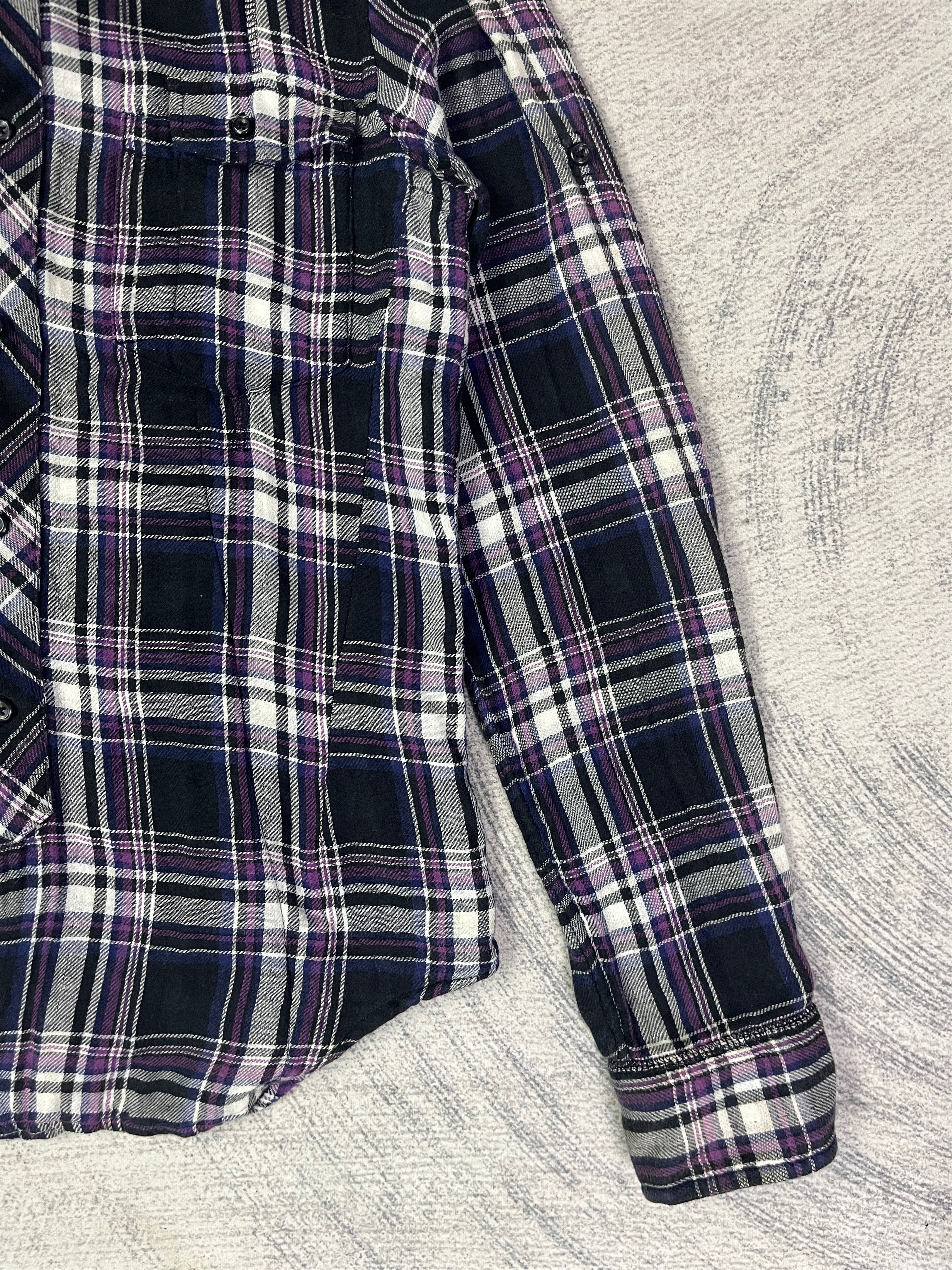 Japanese Brand PPFM Checkered Shirt Button Up Hoodie Size M / US 6-8 / IT 42-44 - 5 Thumbnail