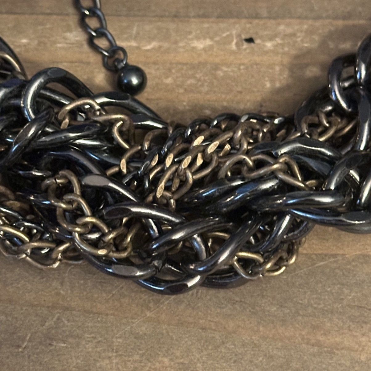 Chicos Chico’s chunky heavyweight multi chain braid necklace Size ONE SIZE - 2 Thumbnail