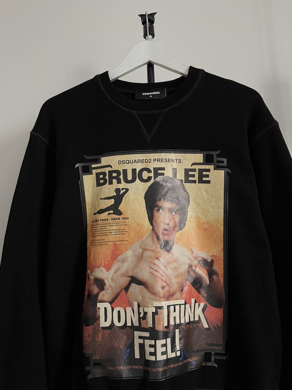 Dsquared2 Dsquared2 Bruce Lee Sweatshirt “Don’t Think Feel ! “ RARE Size US M / EU 48-50 / 2 - 2 Thumbnail