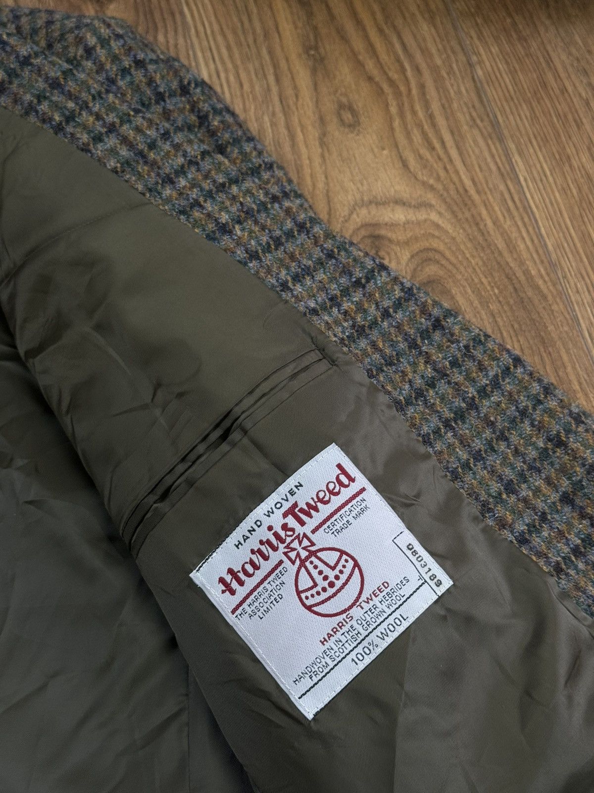 Harris Tweed Vintage wool blazer Harris Tweed original retro item Size 50L - 2 Thumbnail