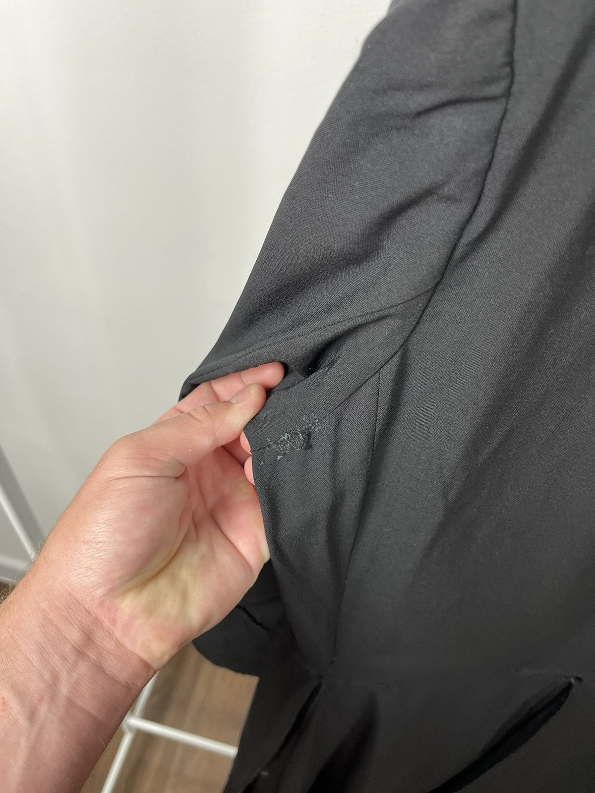 Vintage Antique Vintage Black Long Robe Coat Hidden Placket Size US M / EU 48-50 / 2 - 17 Thumbnail