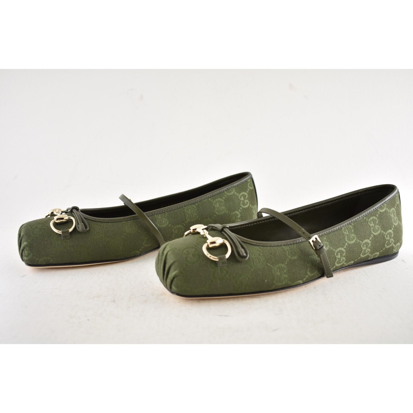 Gucci Gucci Green Horsebit Maryjane Ballerina Ballet Flat 37 Size US 7 / IT 37 - 13 Thumbnail
