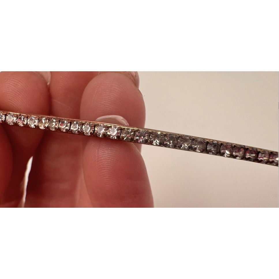 Chanel Chanel CC Enamel and Crystal White & Gold Tone Hair Pin Size ONE SIZE - 5 Thumbnail