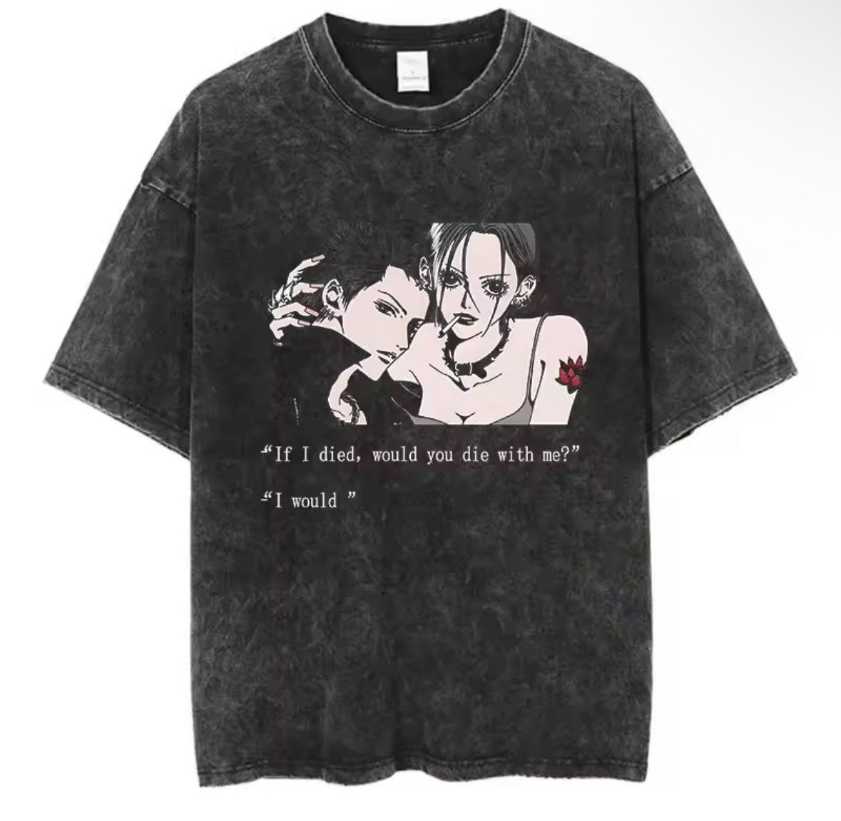 Japanese Brand Y2K Hip Hop Vintage Nana Osaki Anime Graffiti Washed T-Shirt Size US XXL / EU 58 / 5 - 1 Thumbnail