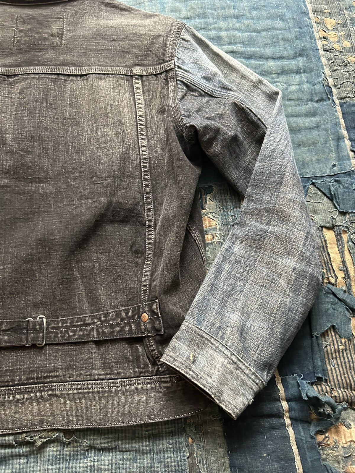 Kapital × Kapital Kountry Kapital black and indigo denim 1st jacket Size US S / EU 44-46 / 1 - 9 Thumbnail