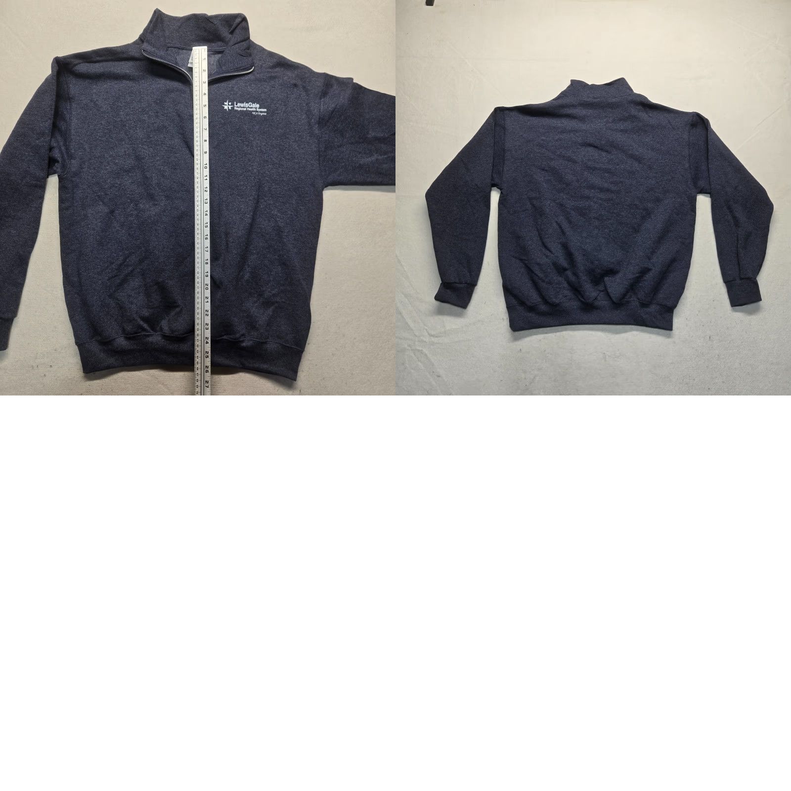 Jerzees Jerzees Lewis Gale Hospital Gray Long Sleeve Sweater 1/4 Zip Adult Size L Large Size US L / EU 52-54 / 3 - 8 Thumbnail