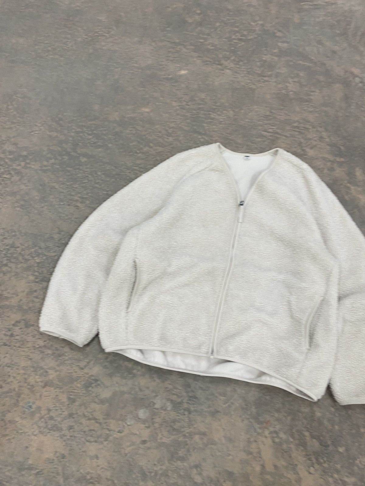 Japanese Brand VINTAGE PILE LINED FLEECE ZIPPER CARDIGAN UNIQLO SHERPA Size XL / US 12-14 / IT 48-50 - 3 Thumbnail