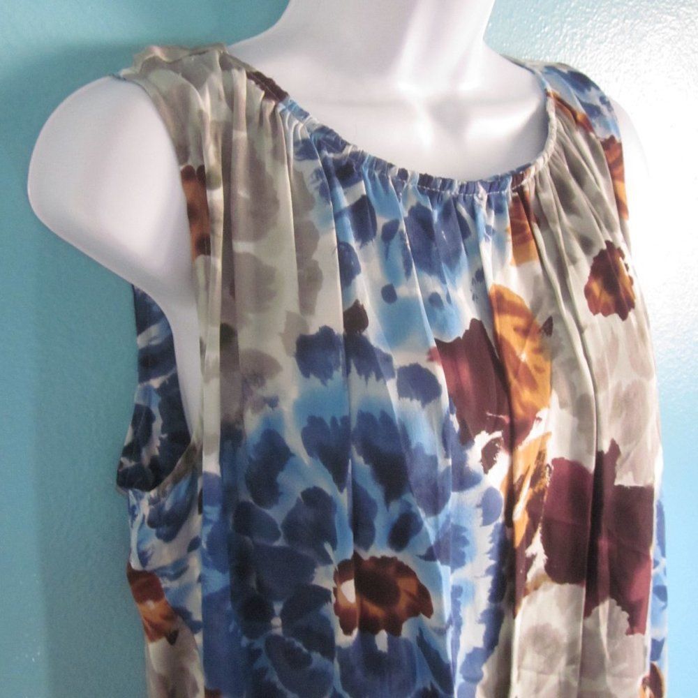 Walter Steiger Walter Silk A-Line Mini Floral Summer Dress 10 Size M / US 6-8 / IT 42-44 - 7 Thumbnail