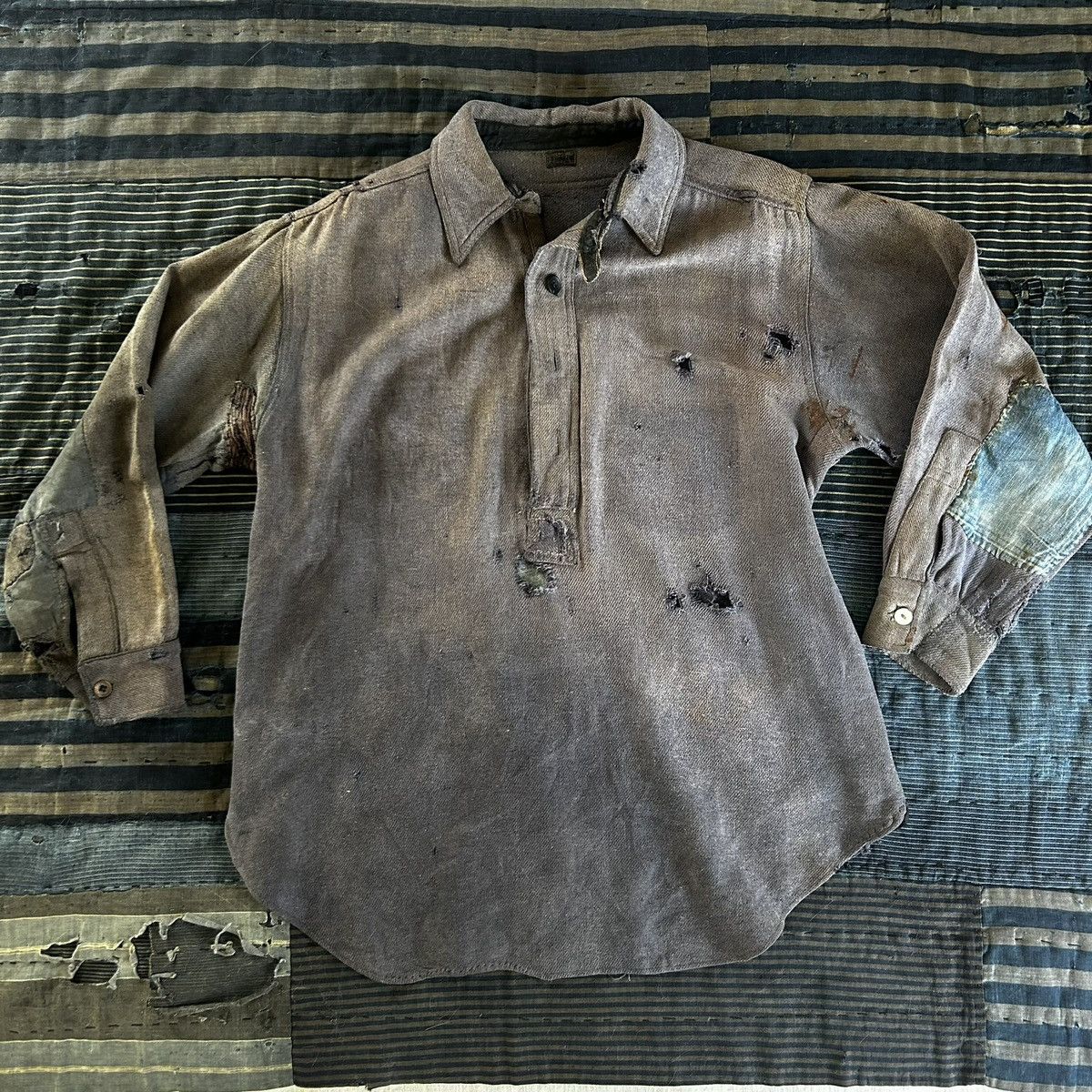 Vintage 1920s Made in USA Workshirt Size US M / EU 48-50 / 2 - 1 Thumbnail