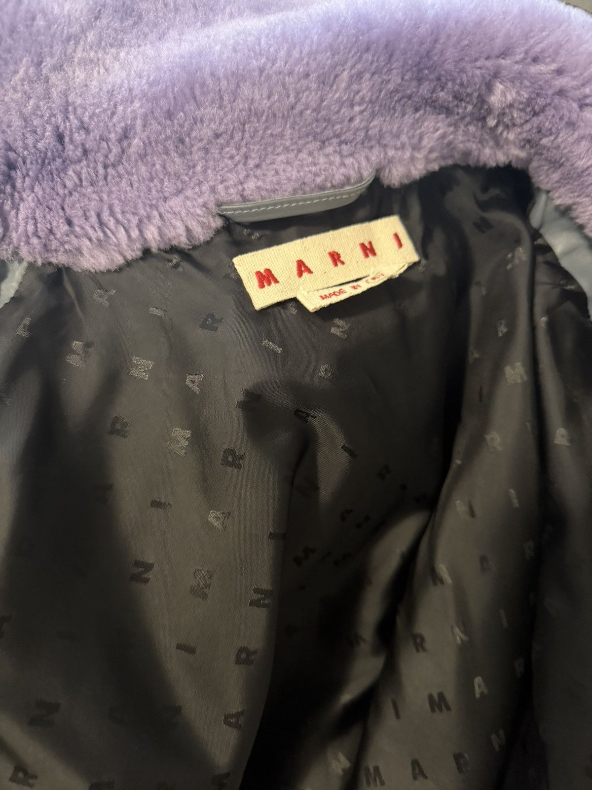 Marni Contrast-collar leather jacket Size US L / EU 52-54 / 3 - 2 Thumbnail