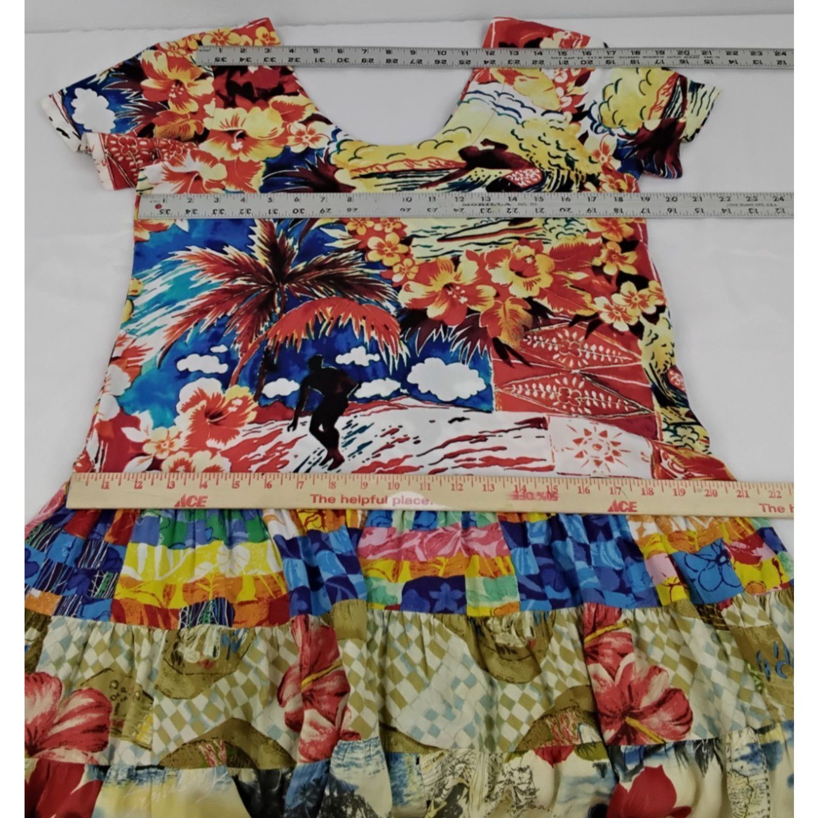Jams World Jams World Drop Waist Dress Women's S Hawaiian Graphic Print Size S / US 4 / IT 40 - 6 Thumbnail