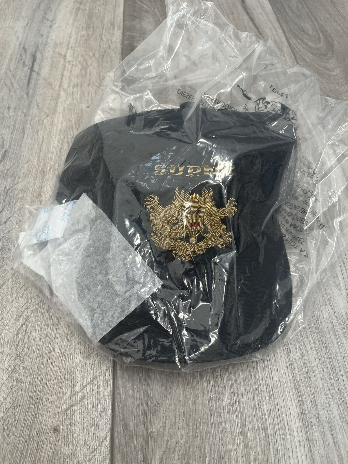 Supreme Supreme Dragon Bullion 6 Panel Hat Black Size ONE SIZE - 4 Thumbnail