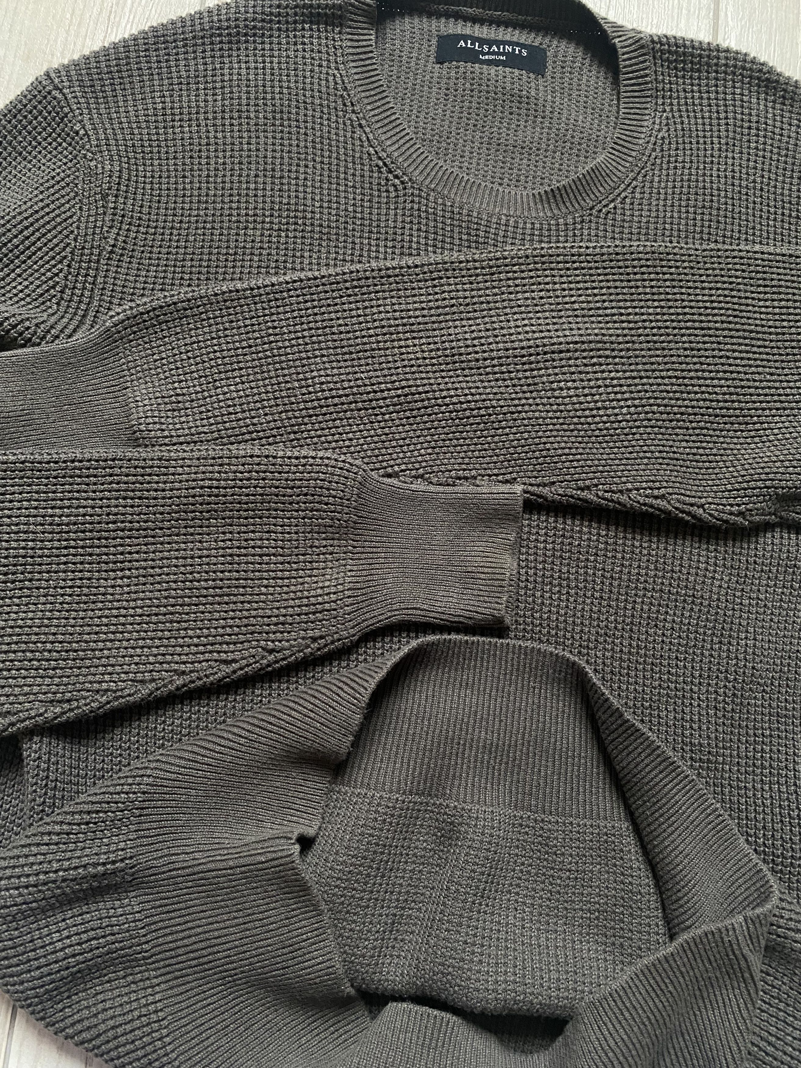 Allsaints × Japanese Brand AllSaints Grey Sweater Rare Luxury Luxury Avant-Garde Style Size US M / EU 48-50 / 2 - 5 Thumbnail
