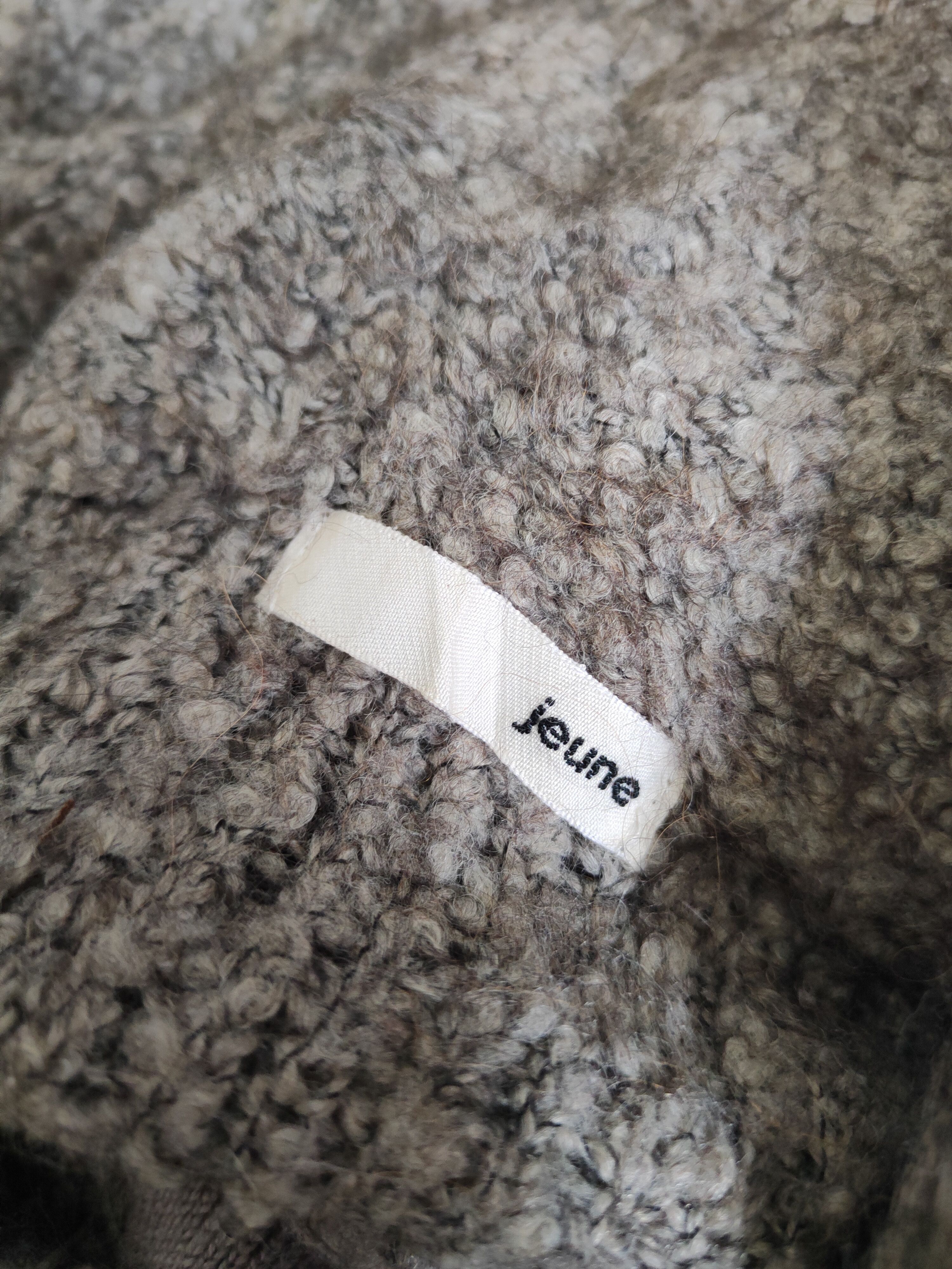 Japanese Brand Jeune Brown Knitwear Wool Cardigan #W2129 Size M / US 6-8 / IT 42-44 - 11 Thumbnail