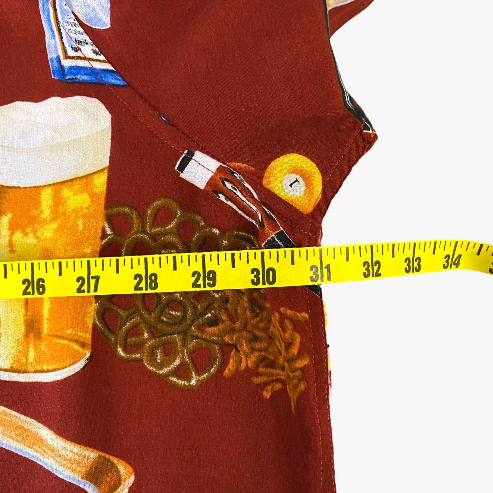 Vintage VINTAGE KINGSIZE Hawaiian Shirt 3X Red Mens Short Sleeve Button-Up Collared Billiards & Booze Theme Size US XXL / EU 58 / 5 - 8 Thumbnail
