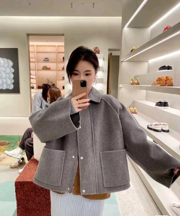 Loewe Loewe Grey woolen tweed short coat Size XS / US 0-2 / IT 36-38 - 7 Thumbnail