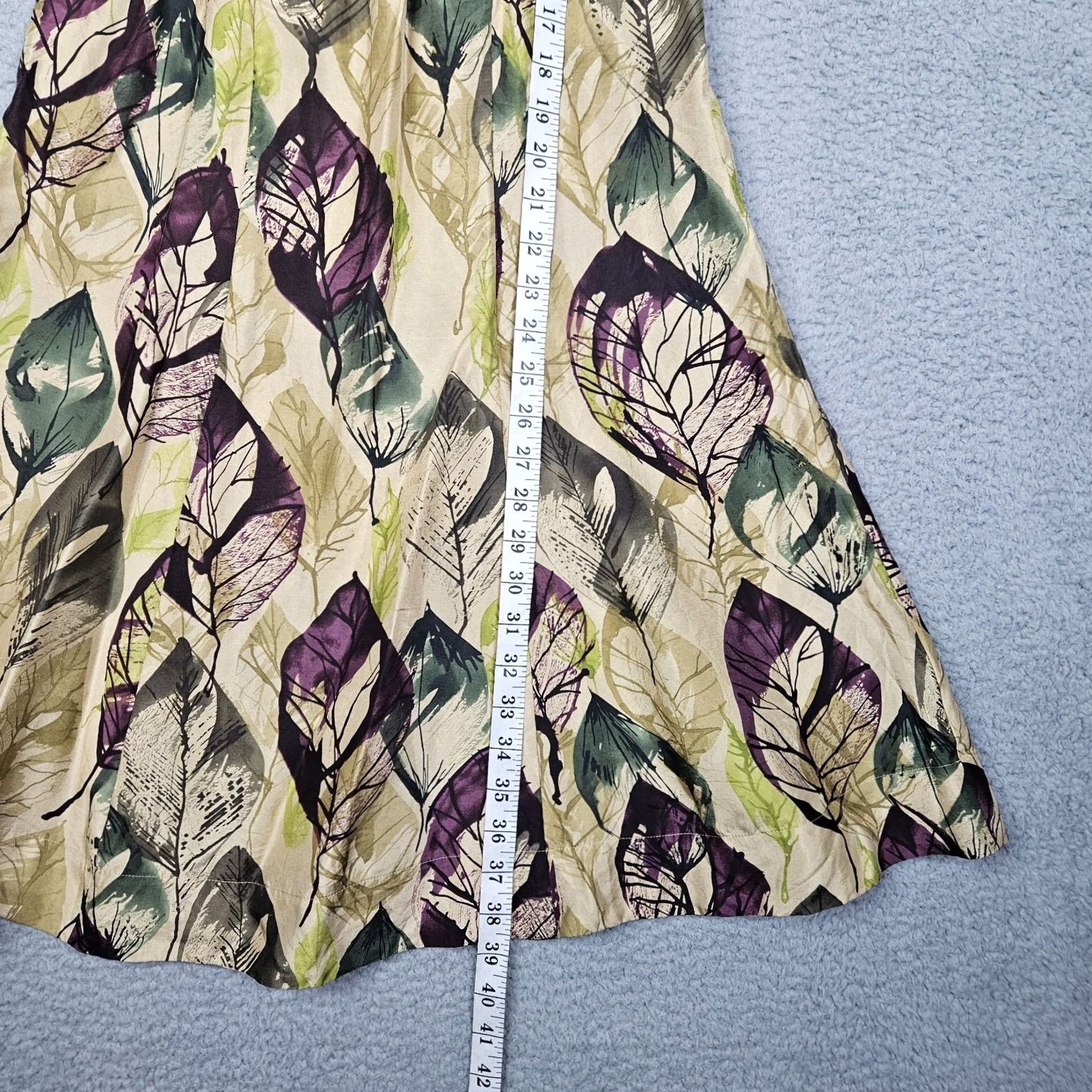 Rains VIOLA Dress Women's Silk Knee Length A-Line Floral Round Neck Short Sleeve 2 Multicolor Modern Pattern 100% Silk Size XS / US 0-2 / IT 36-38 - 6 Thumbnail