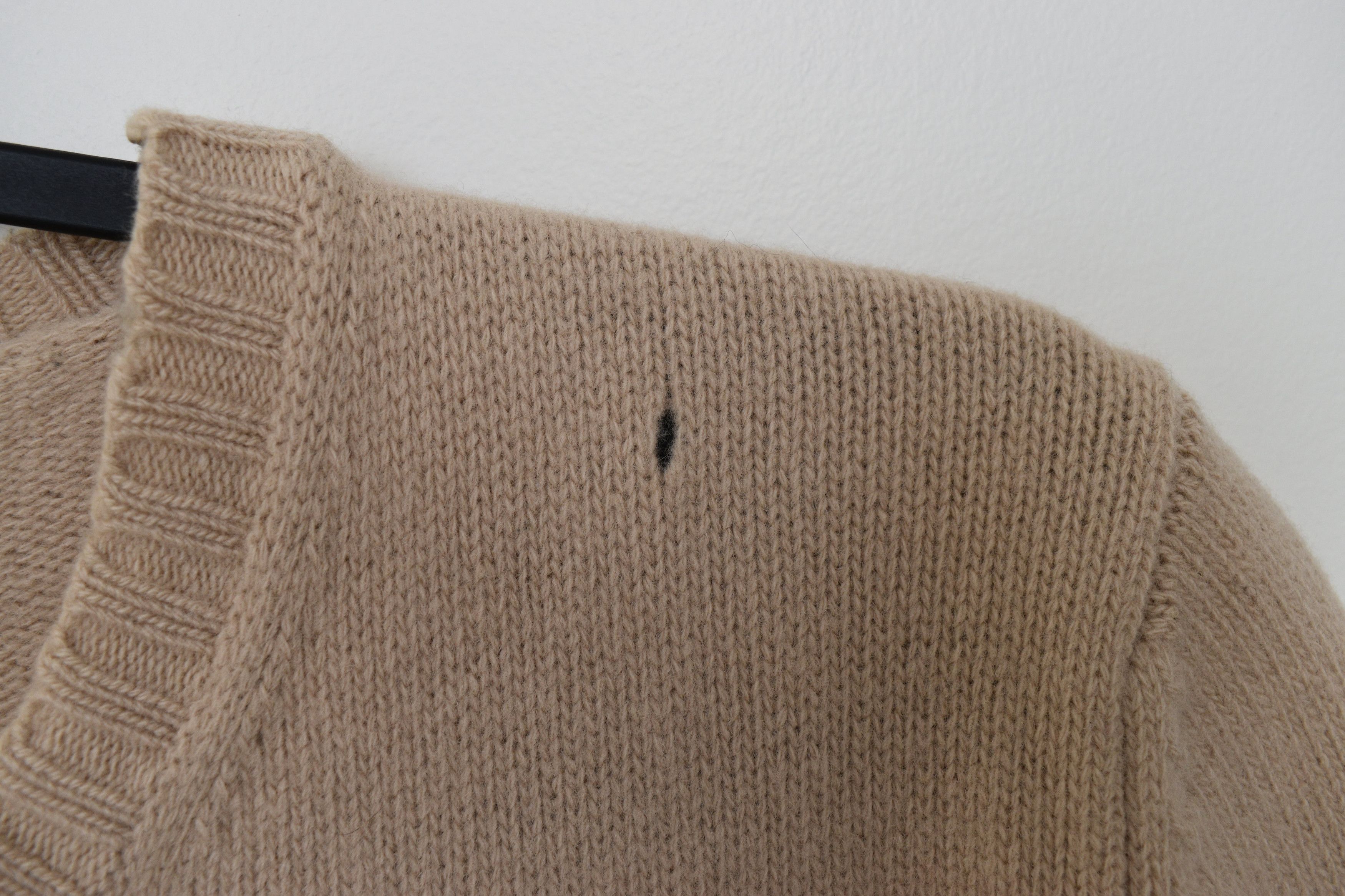 Helmut Lang Helmut Lang 1999 Wool Cream Knit Sweater Crewneck Beige Size US S / EU 44-46 / 1 - 4 Thumbnail