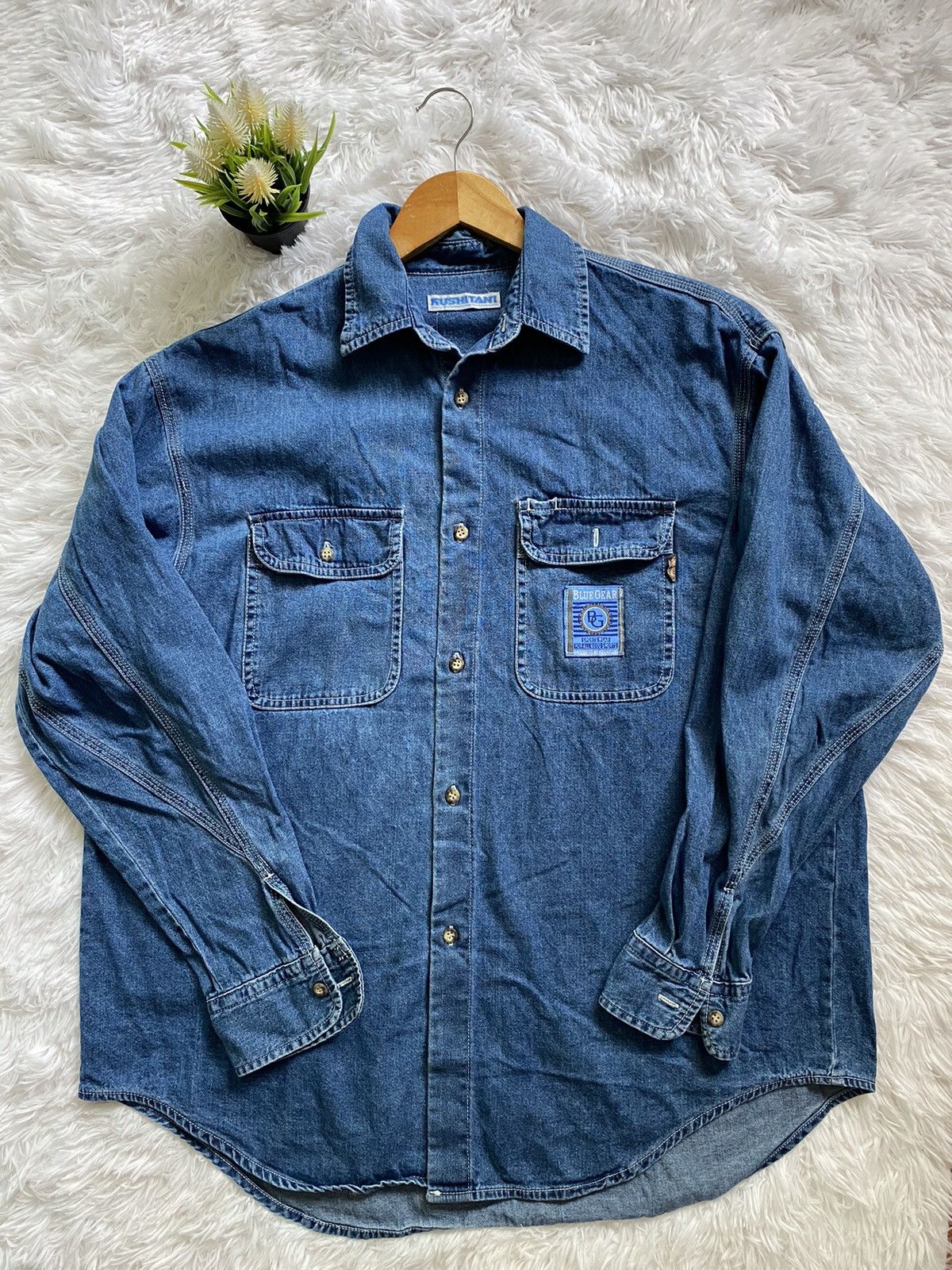 Japanese Brand × Vintage Vintage Kushitani Blue Gear Size US L / EU 52-54 / 3 - 1 Thumbnail