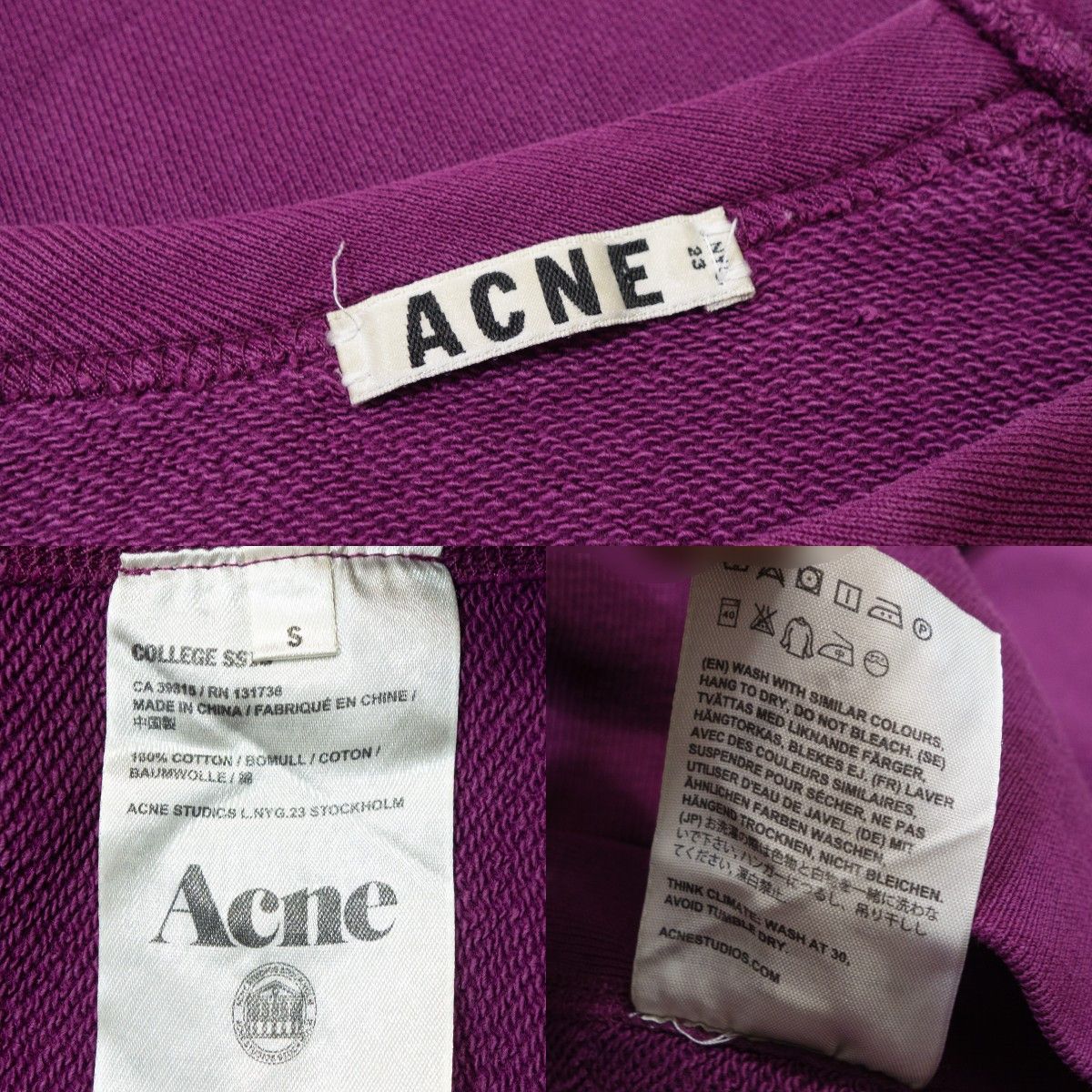 Acne Studios College SS13 Sweatshirt Size US S / EU 44-46 / 1 - 7 Thumbnail