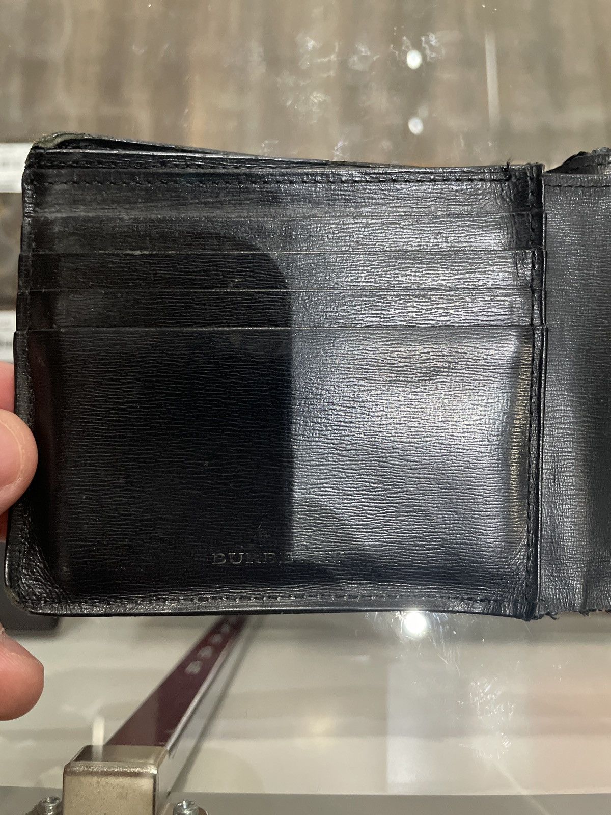 Burberry Burberry Black Leather Bifold Wallet Size ONE SIZE - 3 Thumbnail