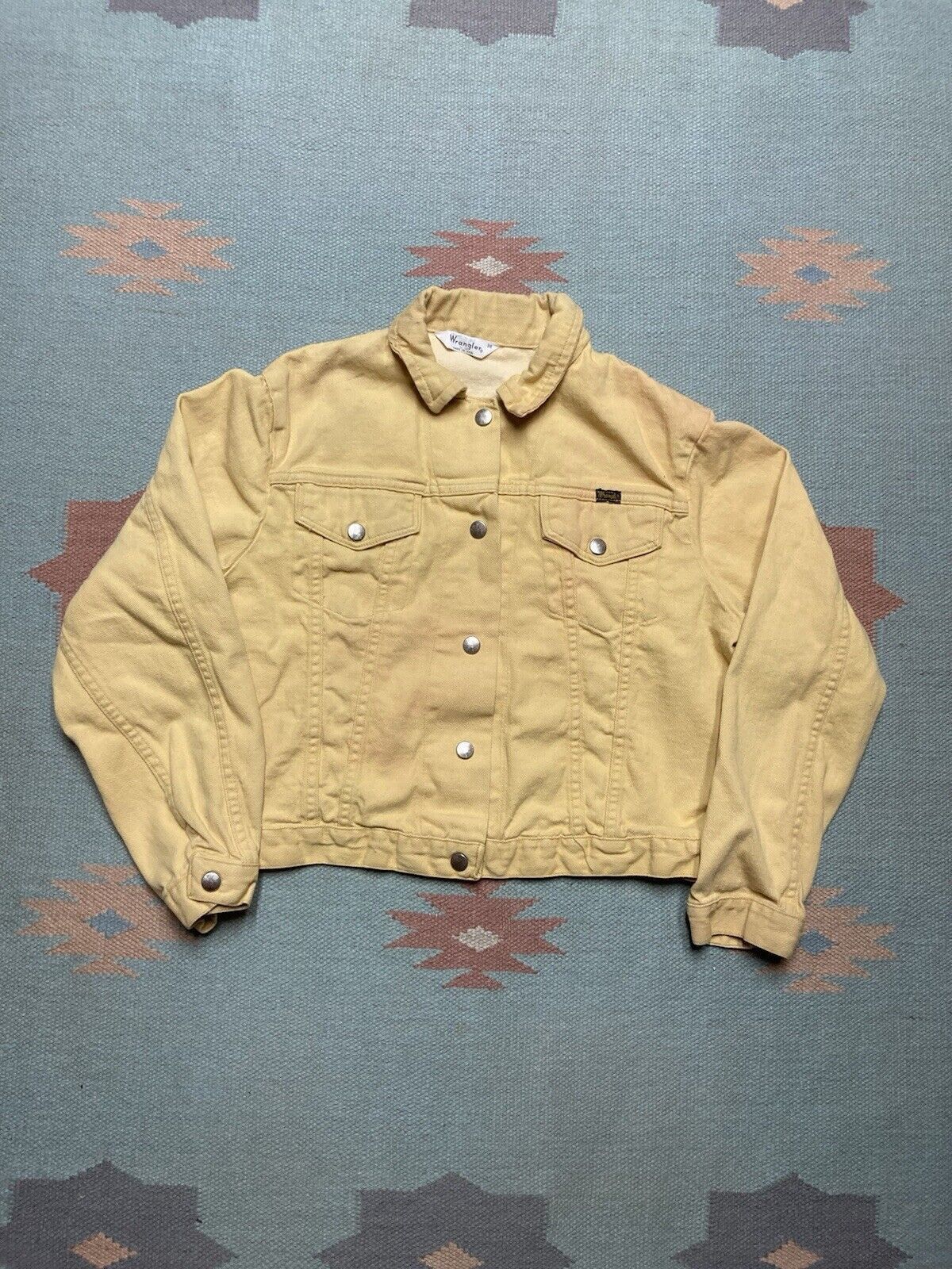 Vintage × Wrangler 70s wrangler denim trucker jacket snap women’s size 38 Size M / US 6-8 / IT 42-44 - 1 Thumbnail