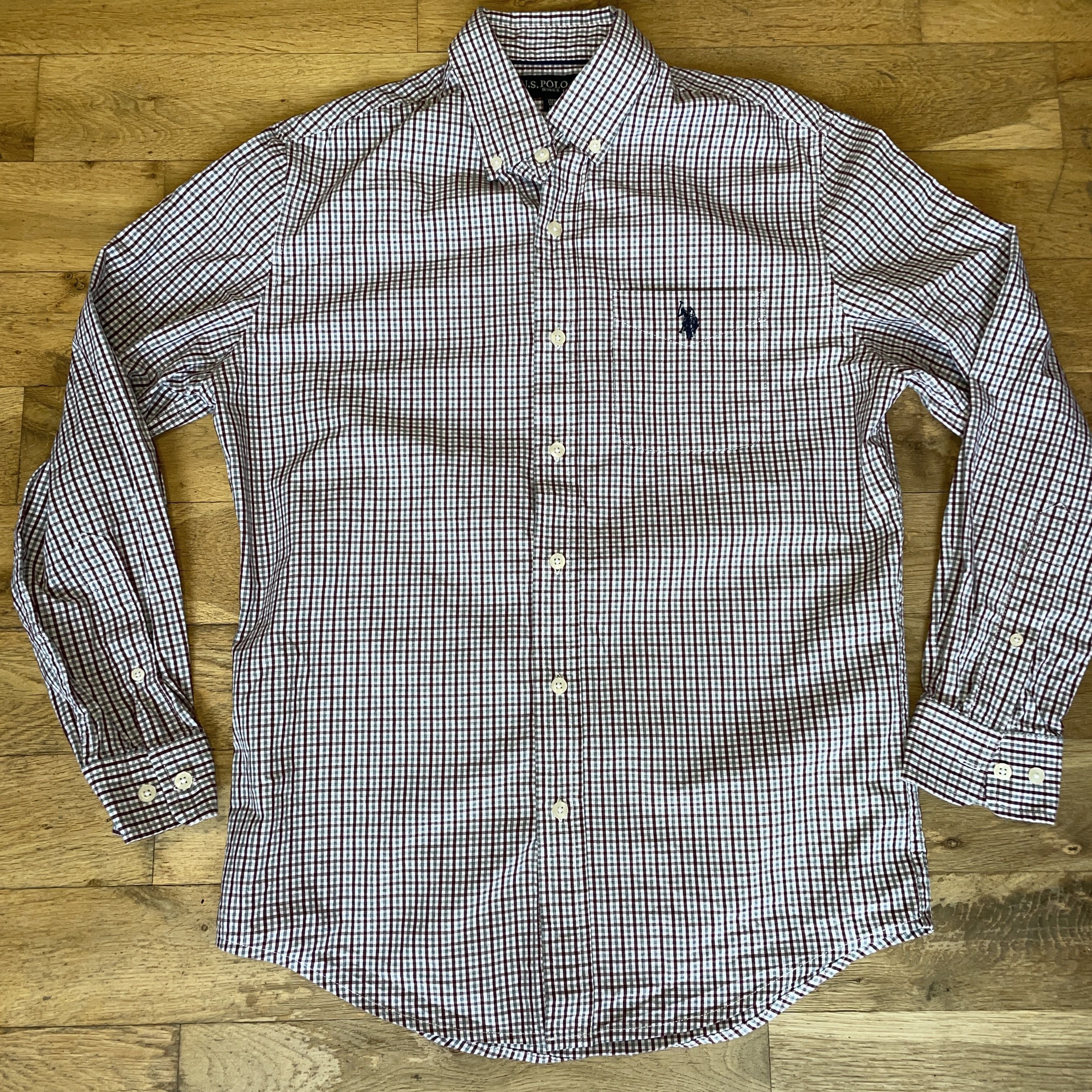 U.S. Polo Assn. U.s Polo Assn. Men's Shirt Check Cotton Logo Size S - New Size US S / EU 44-46 / 1 - 1 Thumbnail