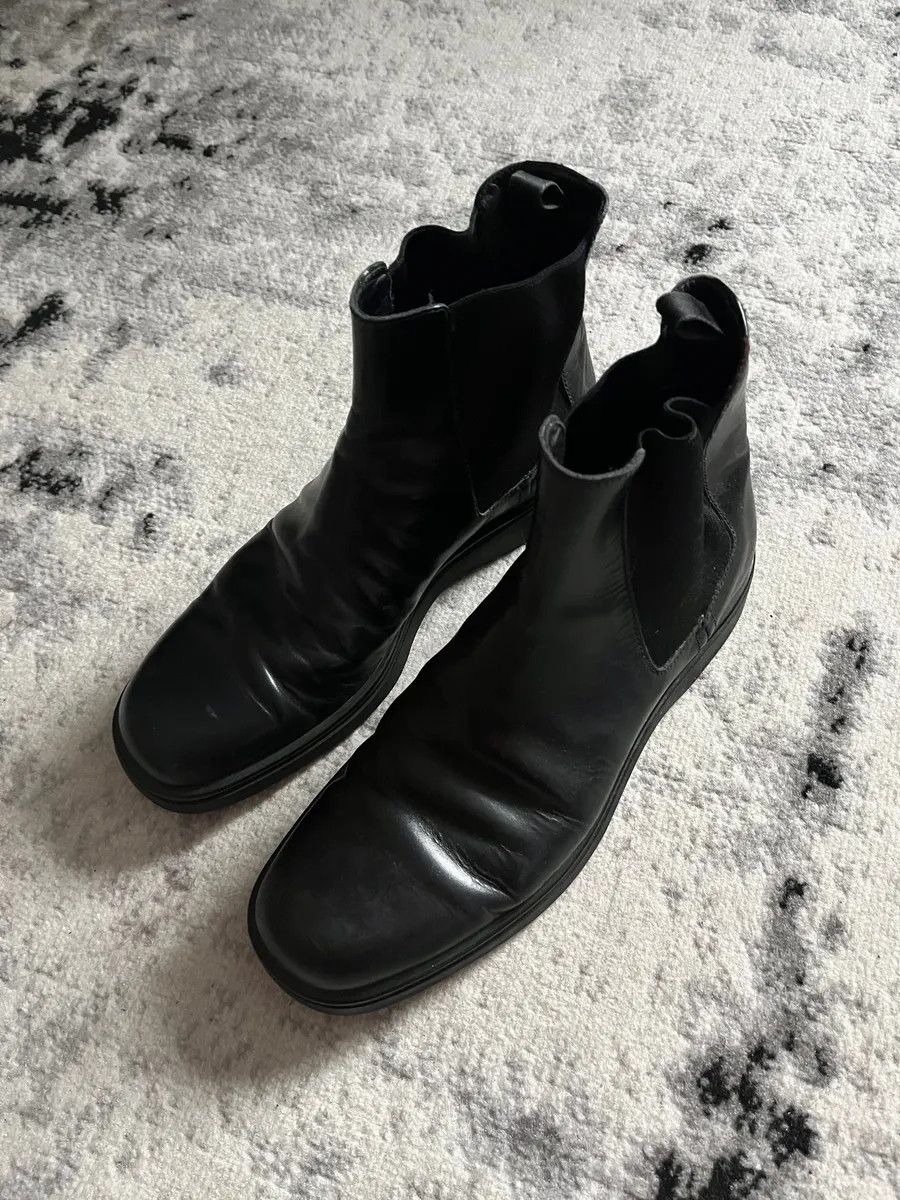 Designer × Prada × Vintage AW2005 Prada Optimum Leather Boots Size US 10.5 / EU 43-44 - 5 Thumbnail