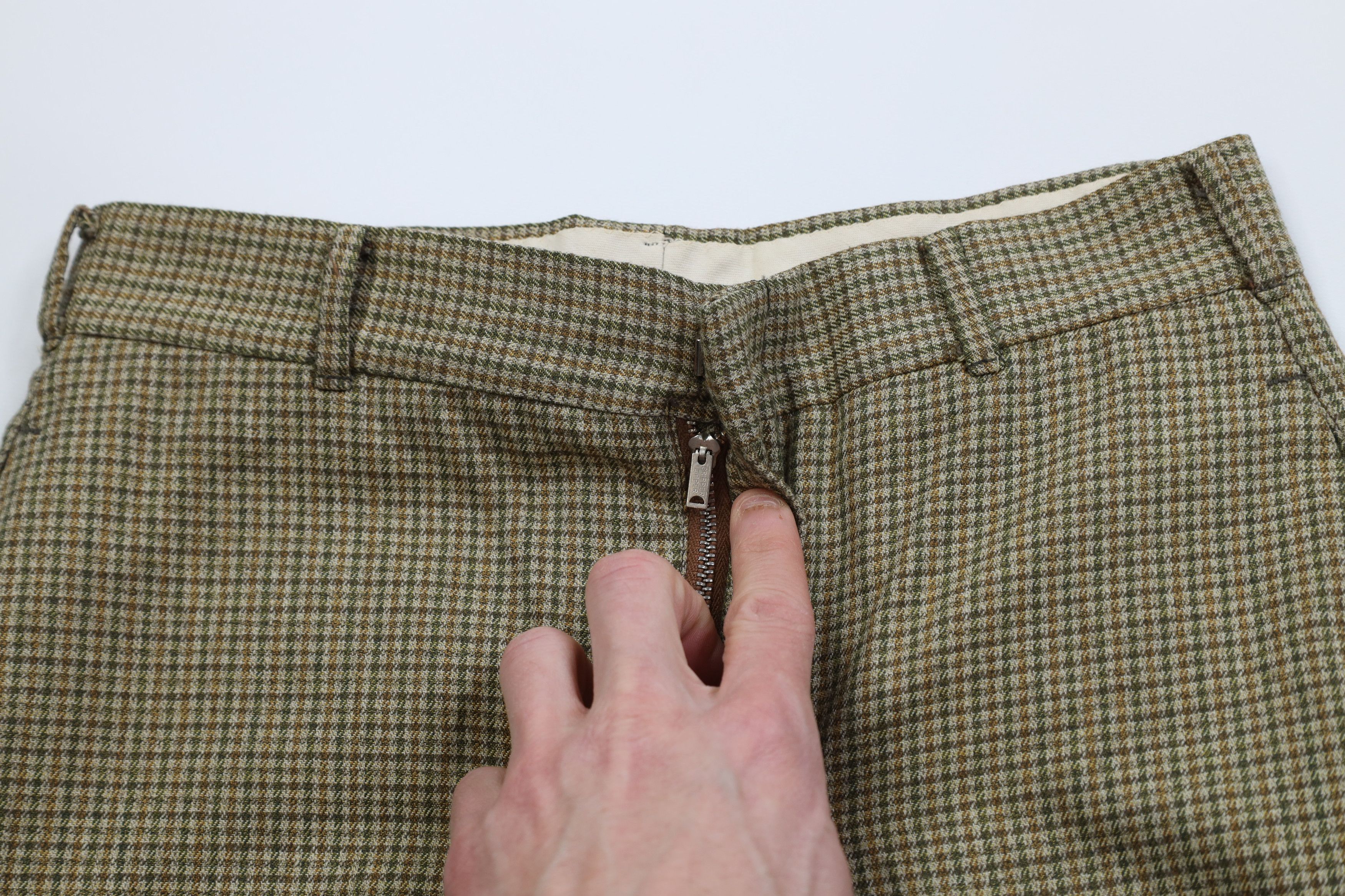 Vintage Vintage 50s Streetwear Straight Leg Chino Pants Plaid USA Size US 28 / EU 44 - 6 Thumbnail