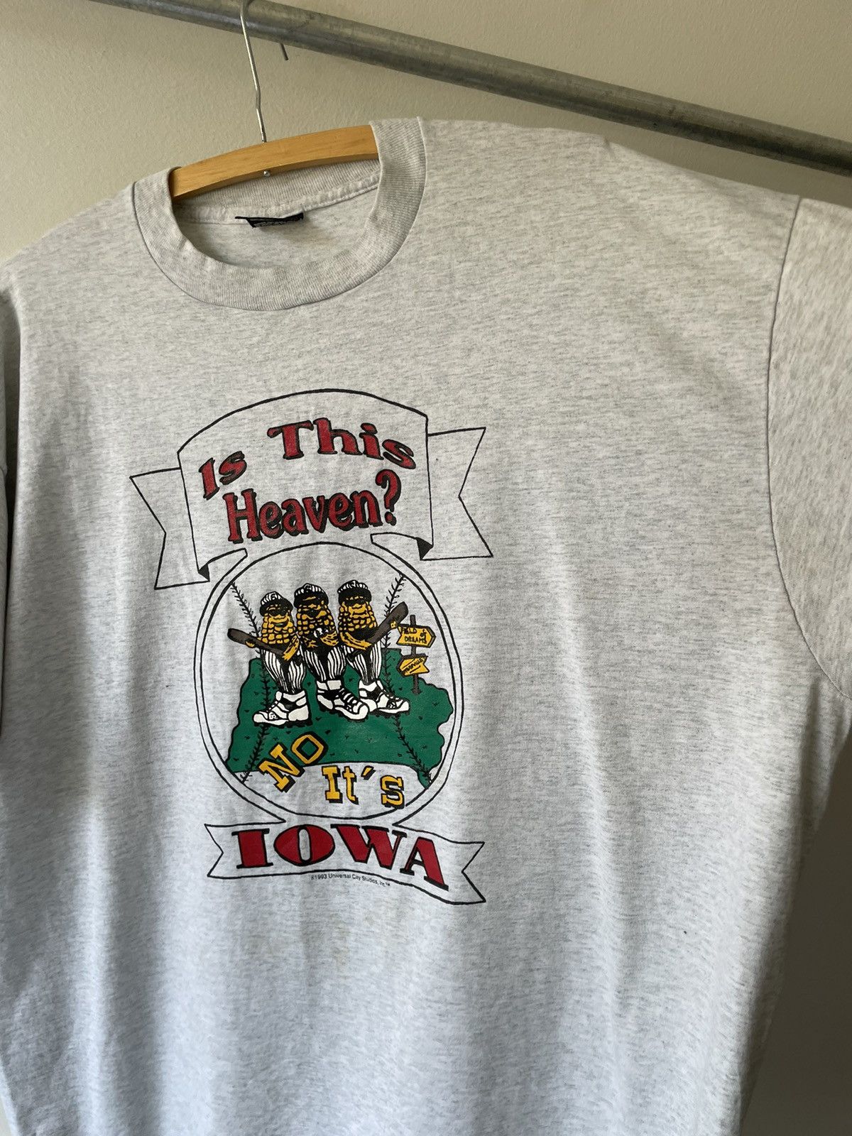Vintage Vintage 1993 Iowa Corn Baseball tee Size US XXL / EU 58 / 5 - 7 Thumbnail