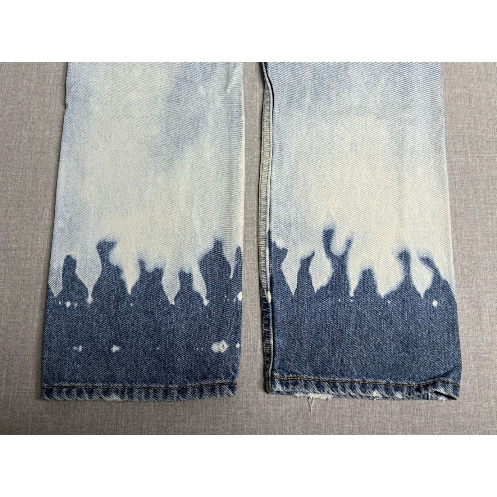 Levi's Levi’s 505 Straight Fit Custom Bleached Flame Jeans 31x32 Size US 31 - 6 Thumbnail