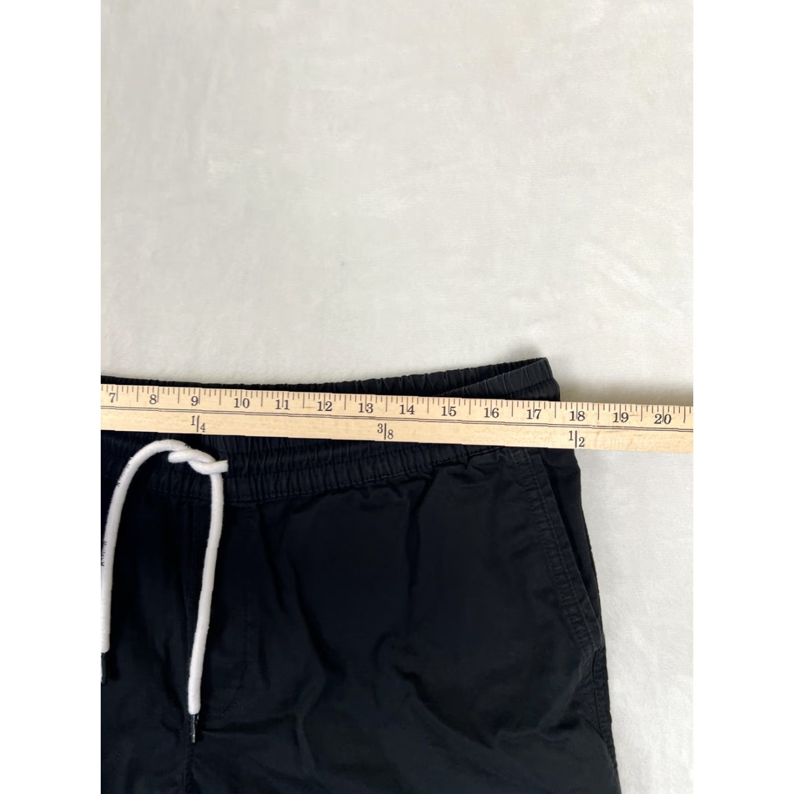 Hurley VINTAGE Hurley Chino Shorts Mens L Black Elastic Waist Drawstring Beach Y2K Size US 33 - 5 Thumbnail