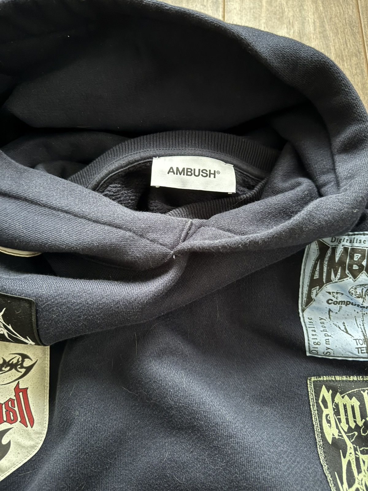 Ambush Design AMBUSH CYBERSIGIL PATCH HOODIE Size US L / EU 52-54 / 3 - 5 Thumbnail