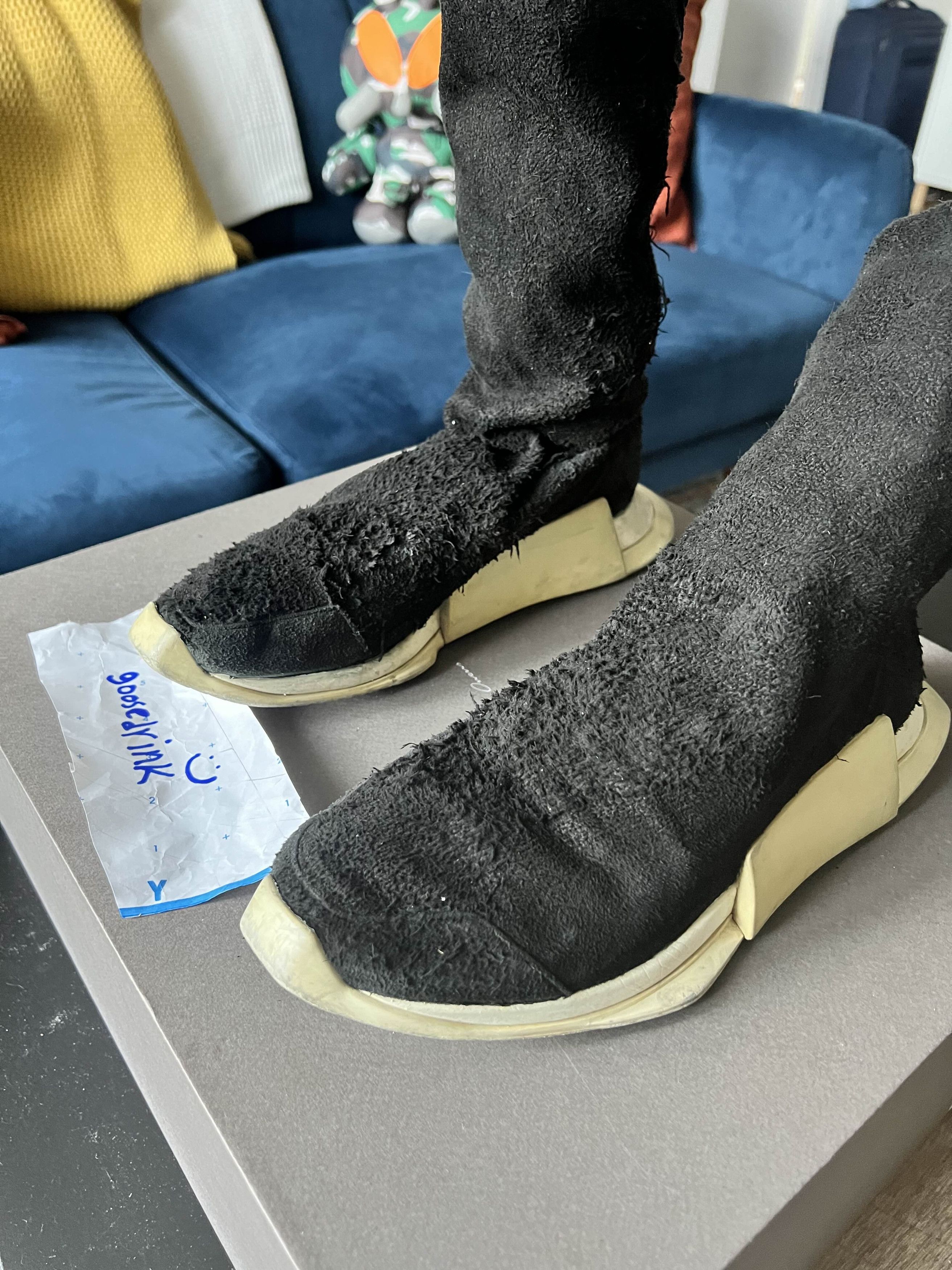Rick Owens RICK OWENS FW17 "GLITTER" Level Sock Runners Size US 8 / EU 41 - 3 Thumbnail