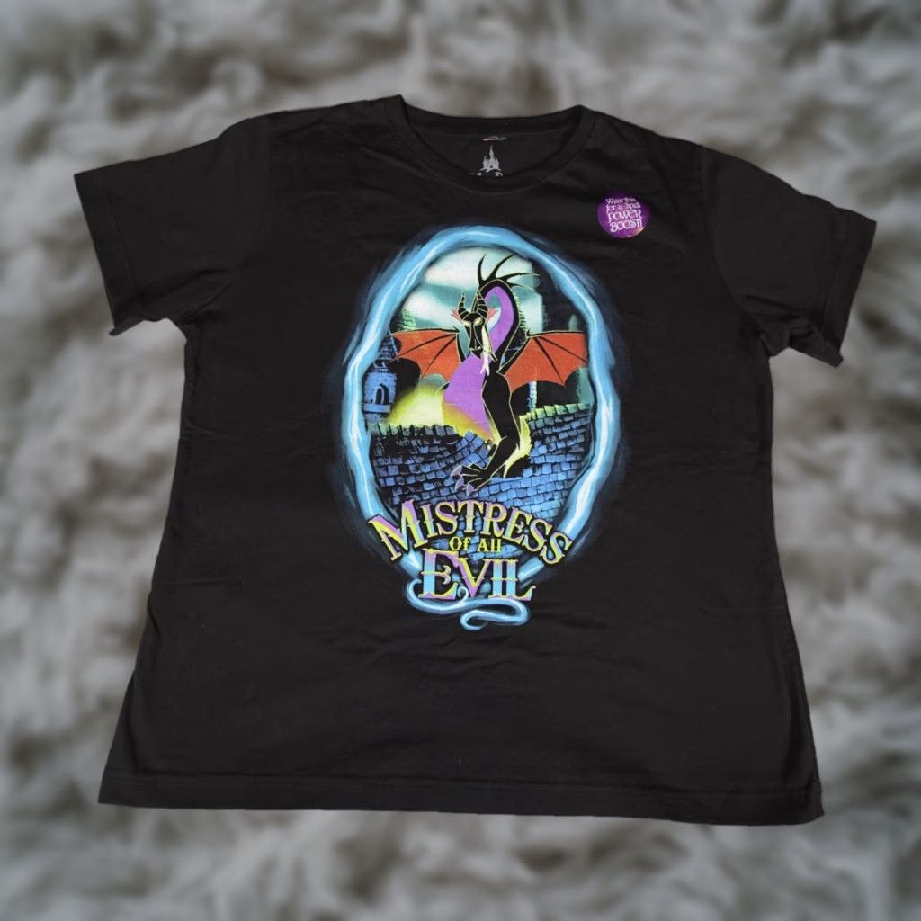 Disney Disney Parks Mistress Of All Evil Villain T-Shirt Womens XL Cartoon Black NWT Size XL / US 12-14 / IT 48-50 - 1 Thumbnail
