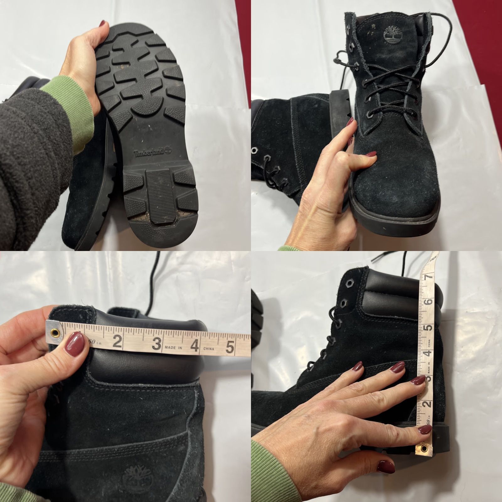 Timberland Timberland BLACK SUEDE ANKLE Boots Women’s 8 Waterproof 400 Gram Primaloft A2759 Size US 8 / IT 38 - 8 Thumbnail