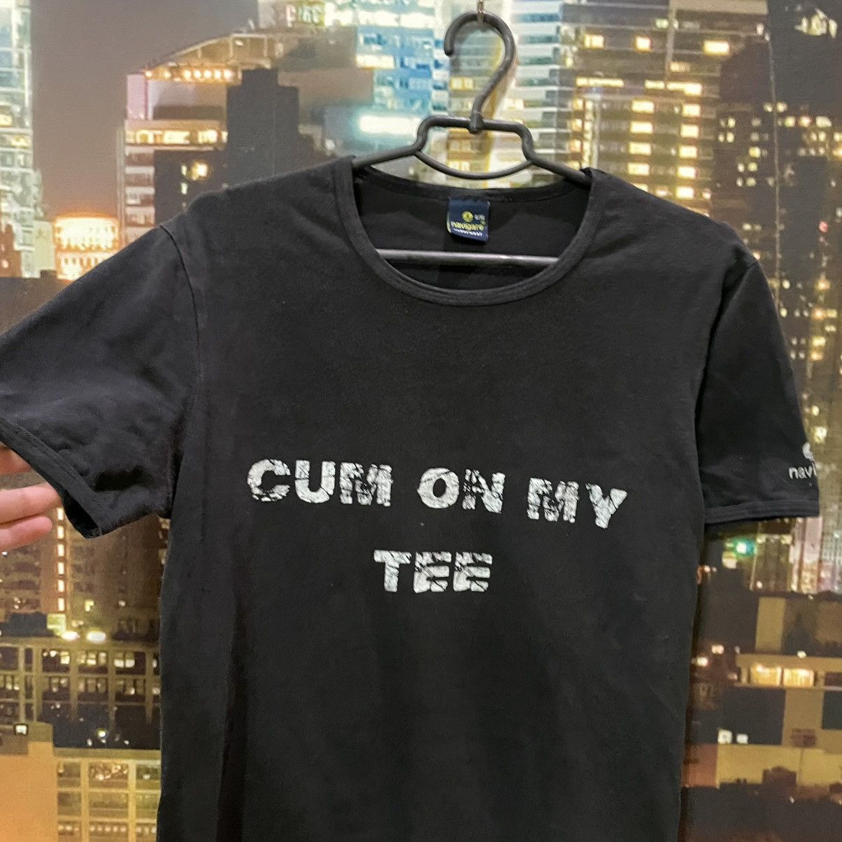 Vintage Vintage 90s Graphic Tee Y2K Punk Rock Streetwear Black M Size US M / EU 48-50 / 2 - 4 Thumbnail