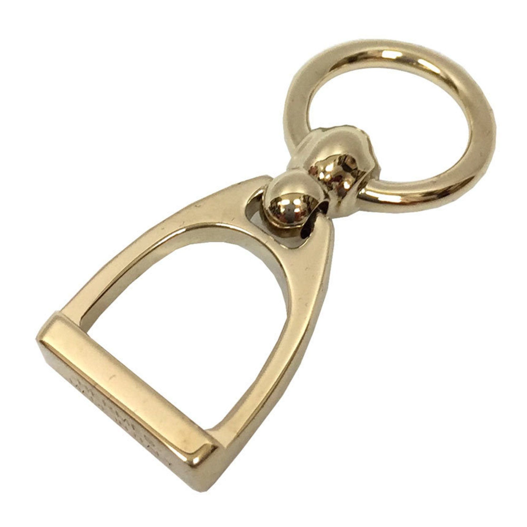 image of Hermes Twilly Charm Etelier Scarf Ring Stirrup Type 2022 Gold Color, Women's