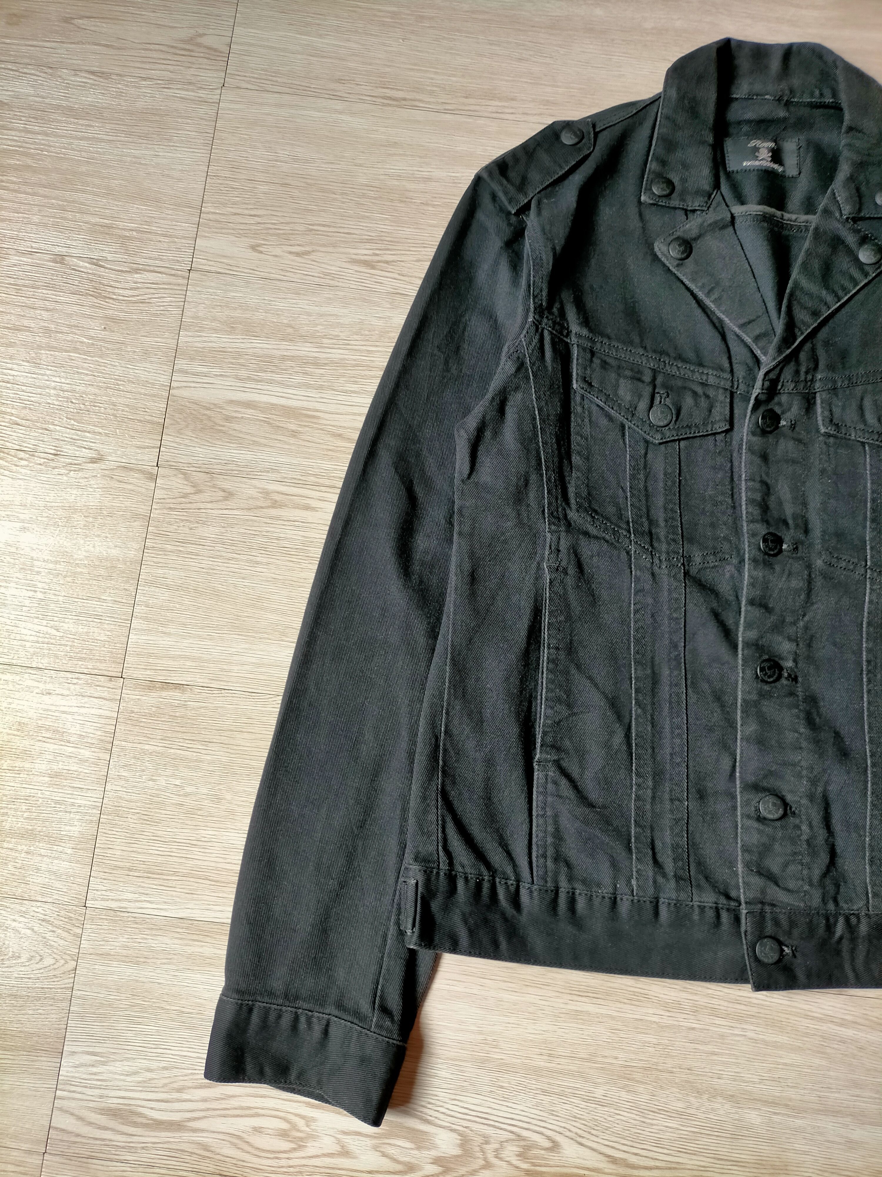 Roen Roen x Semantic Design Embroidered Logo Black denim Jacket Size US L / EU 52-54 / 3 - 2 Thumbnail