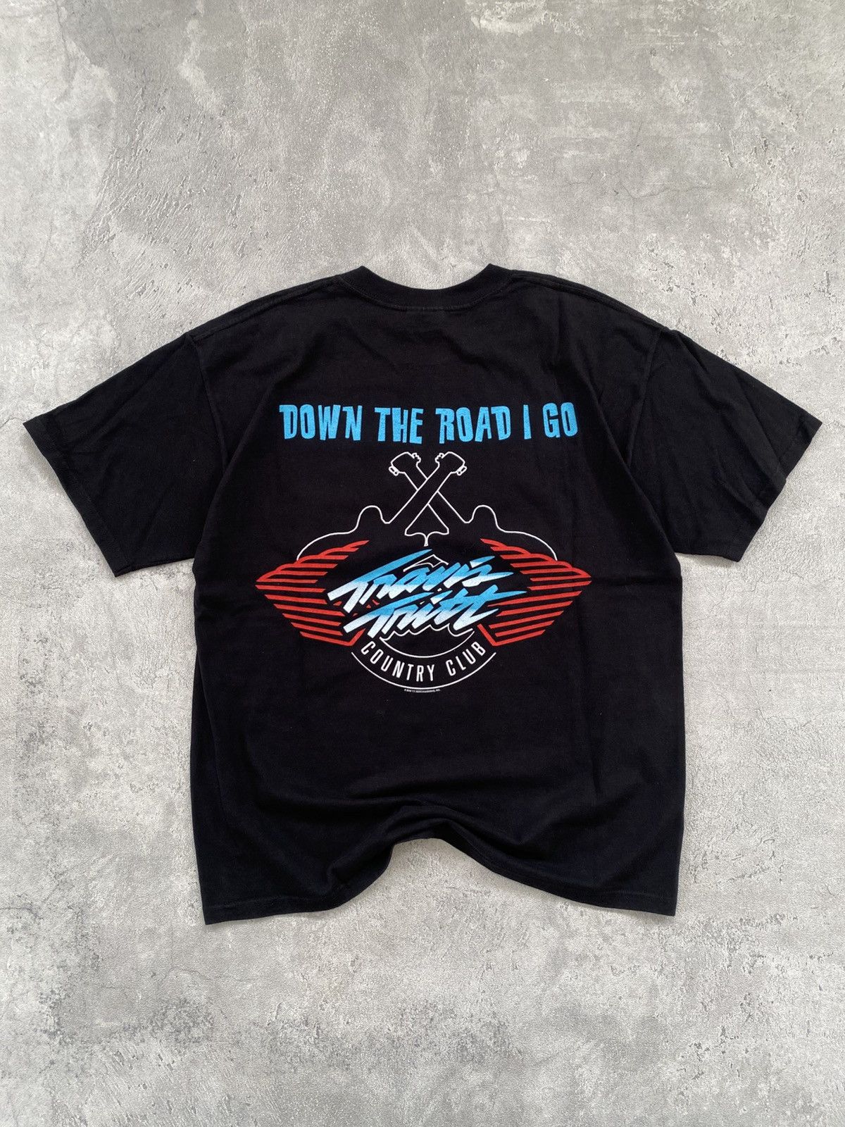 Other VTG TSHIRT Y2K TRAVIS TRITT “down the road i go” Size US L / EU 52-54 / 3 - 4 Thumbnail