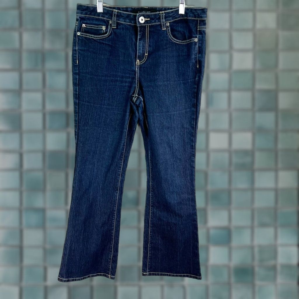 Calvin Klein Calvin Klein Jeans Flare Denim Womens 12 Blue 34X32 Vintage Size 34" / US 12 / IT 48 - 1 Thumbnail
