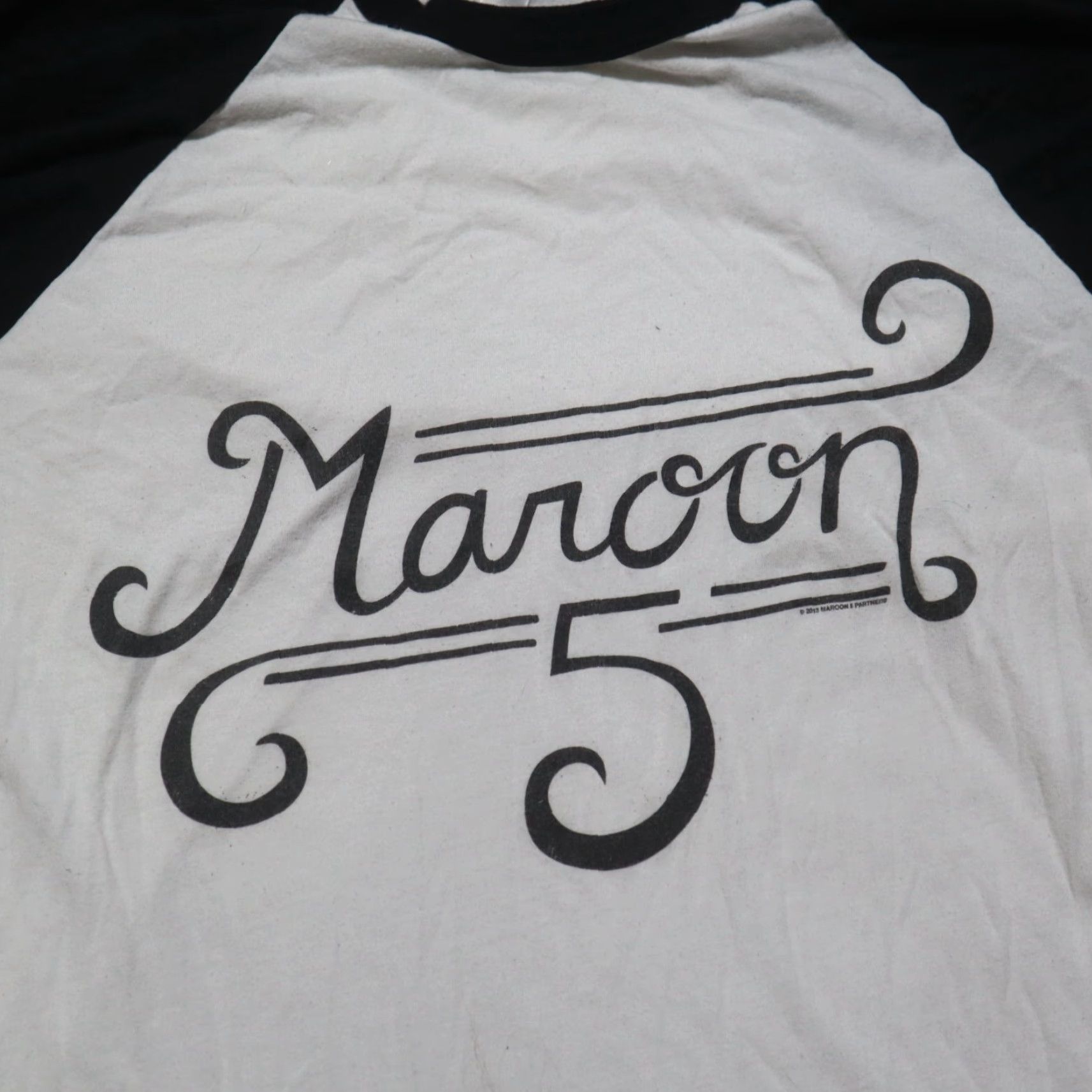 Los Angeles Apparel VINTAGE Maroon 5 Shirt White Long Sleeve Crew Neck Ladies Womens Size M Medium USA Theme Logo Shirt Women Size M / US 6-8 / IT 42-44 - 2 Thumbnail