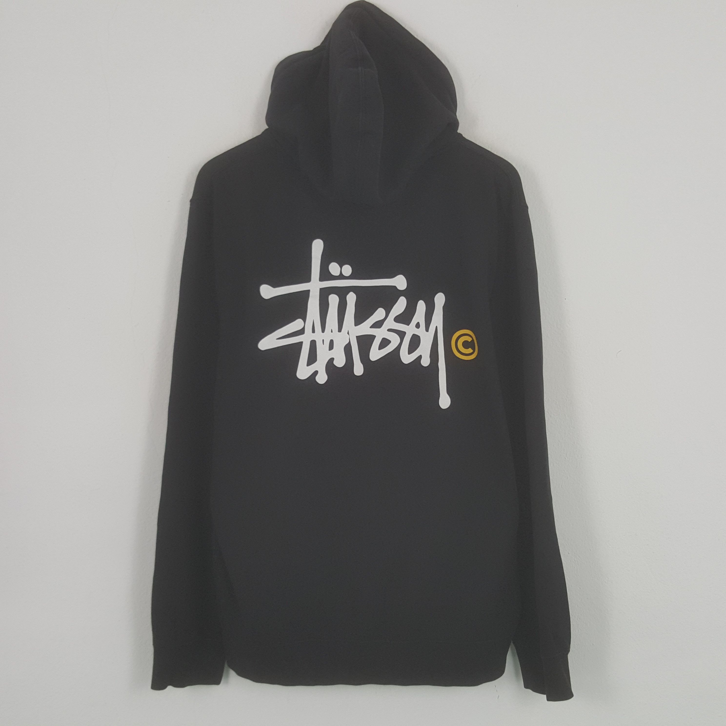 Stussy × Vintage Vintage Stussy Big Logo Zipper Sweater With Hoodies Size US L / EU 52-54 / 3 - 1 Thumbnail