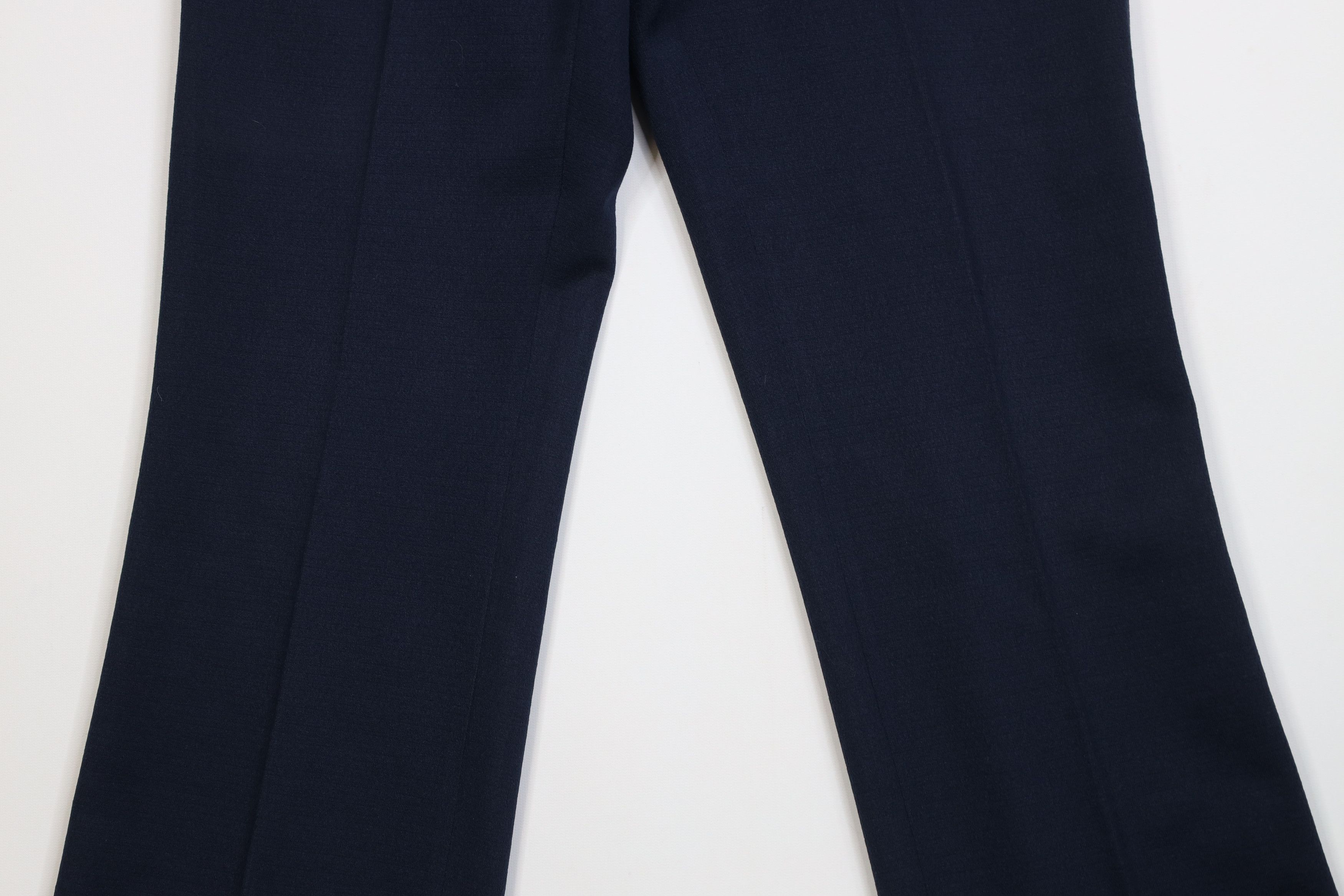 Vintage Vintage 70s Streetwear Flared Wide Leg Chino Pants Blue USA Size US 34 / EU 50 - 3 Thumbnail