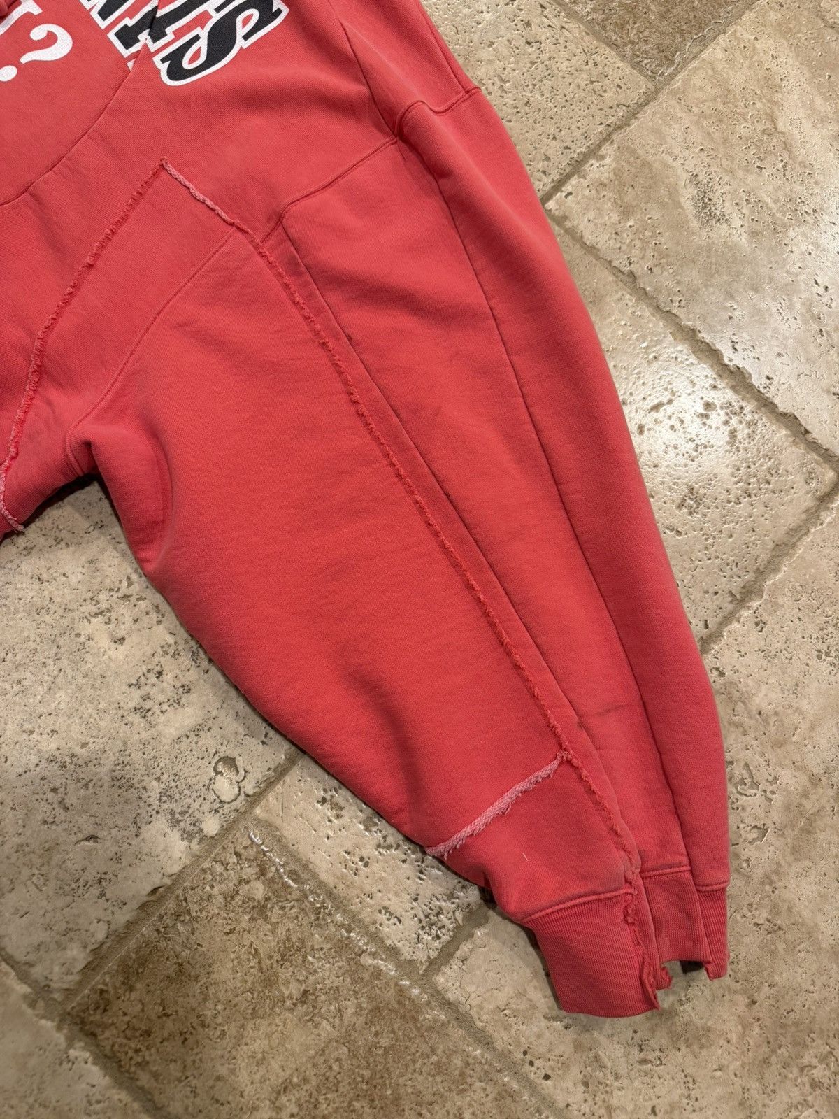 Vetements Vetements Reconstructed Fan Yes I Am Print Red Zip Up Hoodie Size US S / EU 44-46 / 1 - 4 Thumbnail