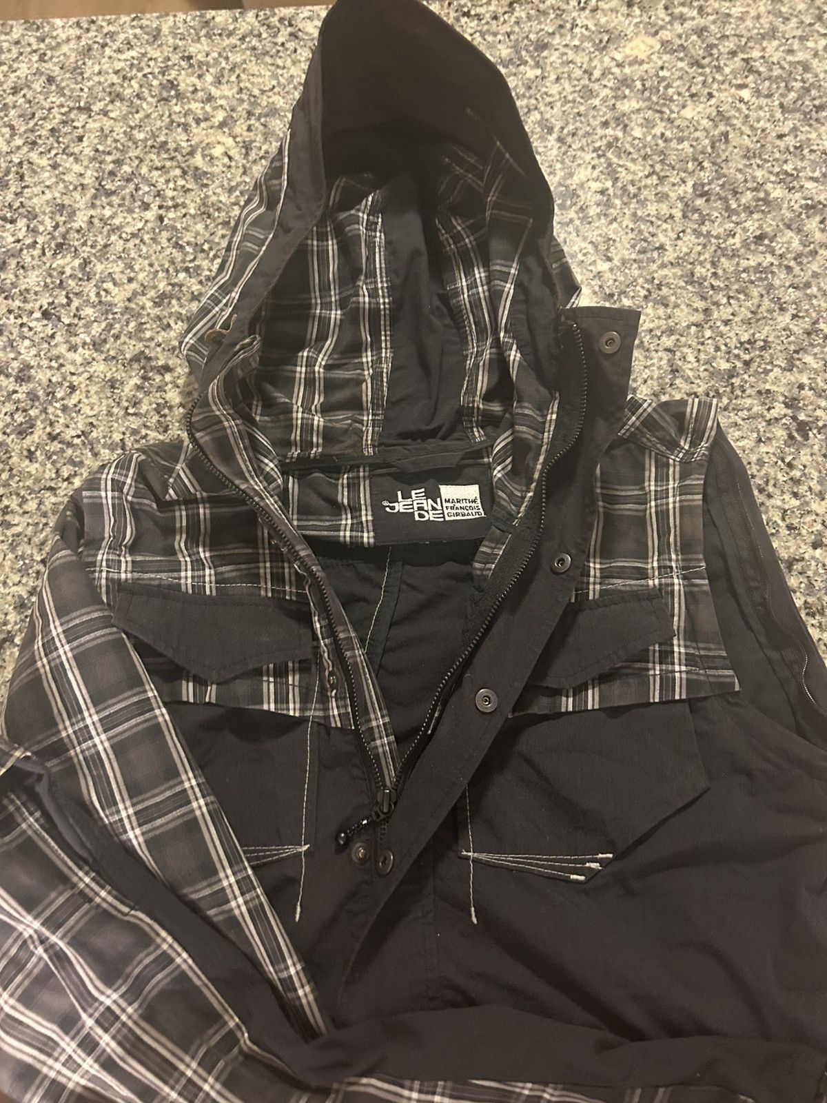 Marithe + Francois Girbaud MARITHE + FRANCOIS GIRBAUD Plaid Vintage Multi Zip Jacket Size US S / EU 44-46 / 1 - 3 Thumbnail