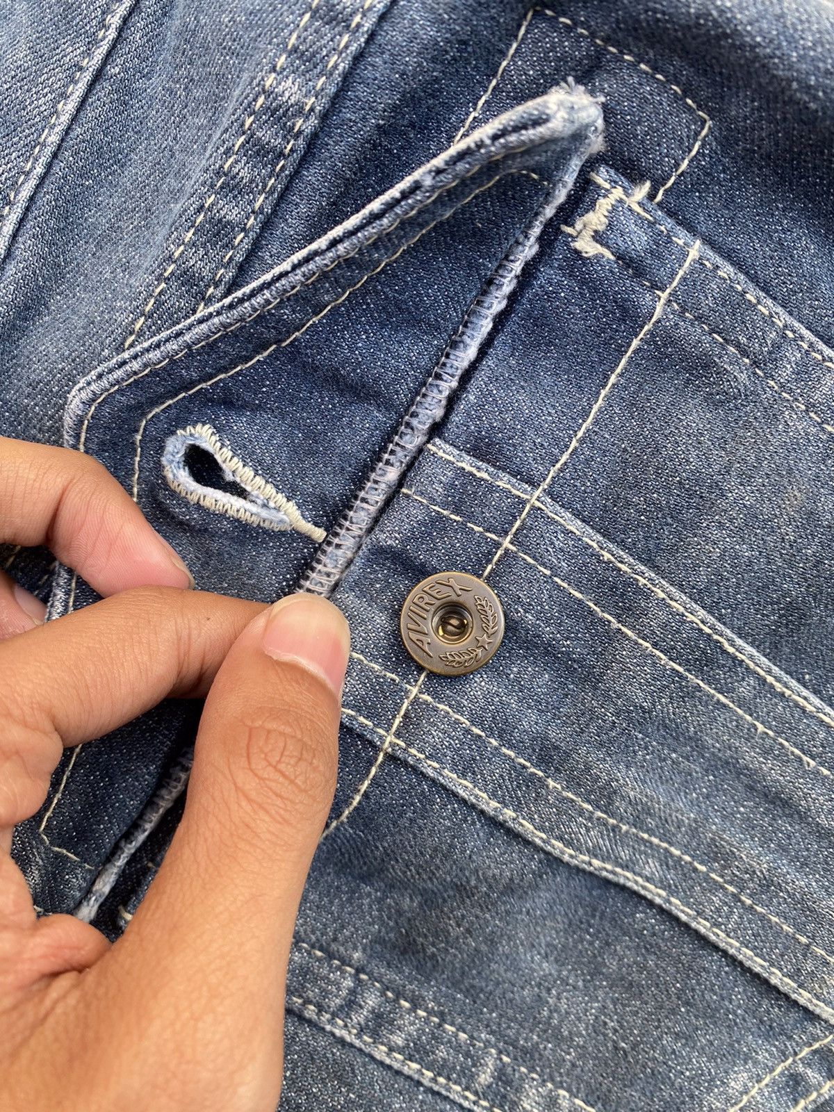 Avirex Avirex Overall Denim Backhit Size US 31 - 21 Thumbnail