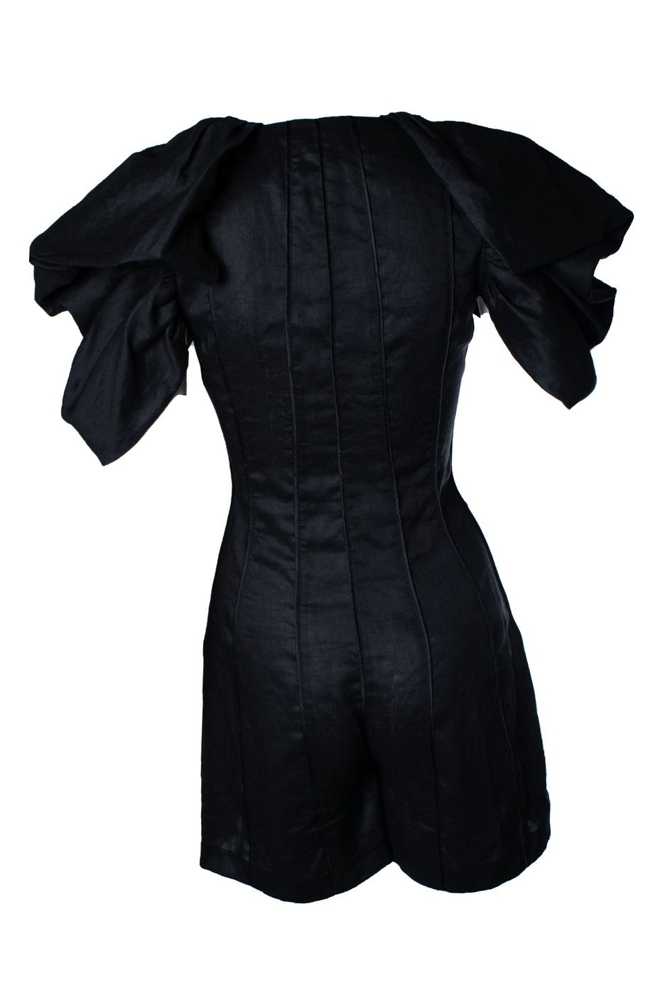 Eighth Avenue Avenue 8, Playsuit in black with ruffled shoulders Size 28" / US 6 / IT 42 - 3 Thumbnail